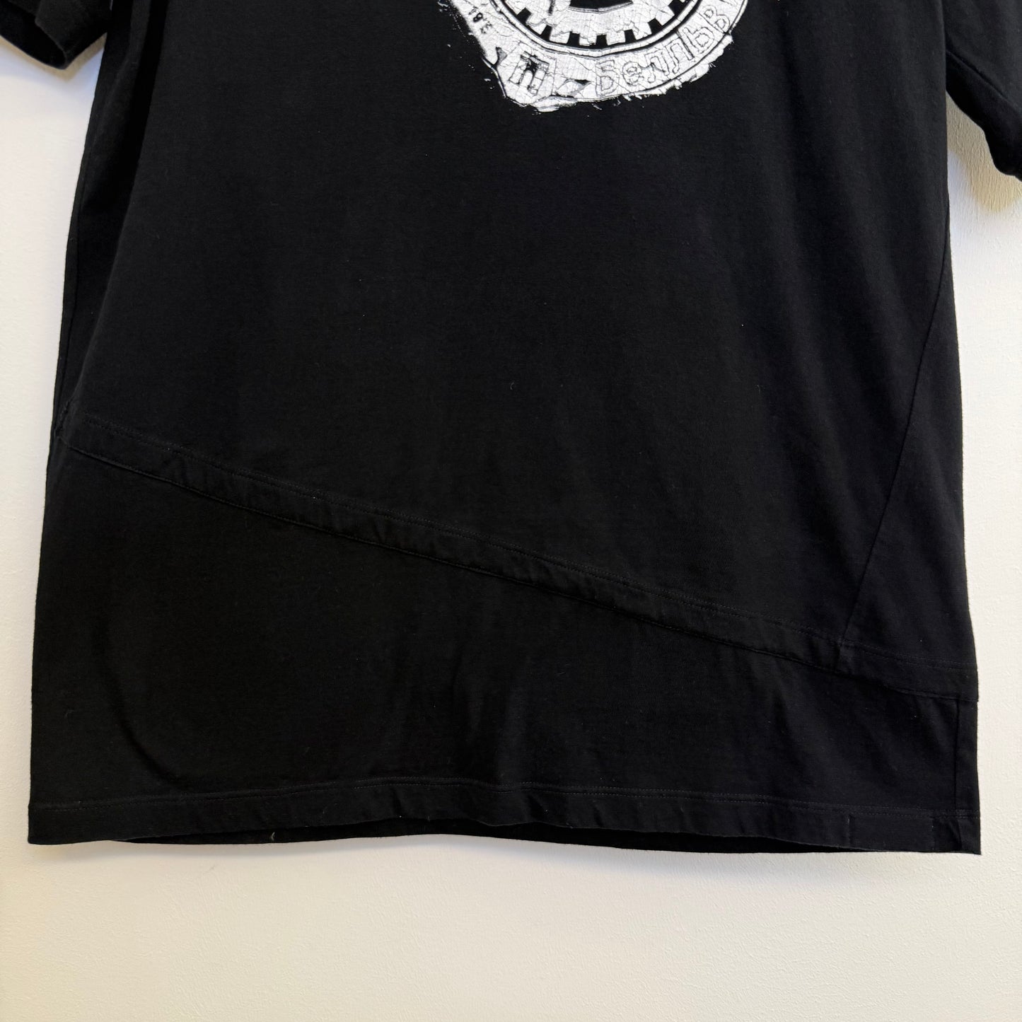 Margiela reconstructed black T-shirt