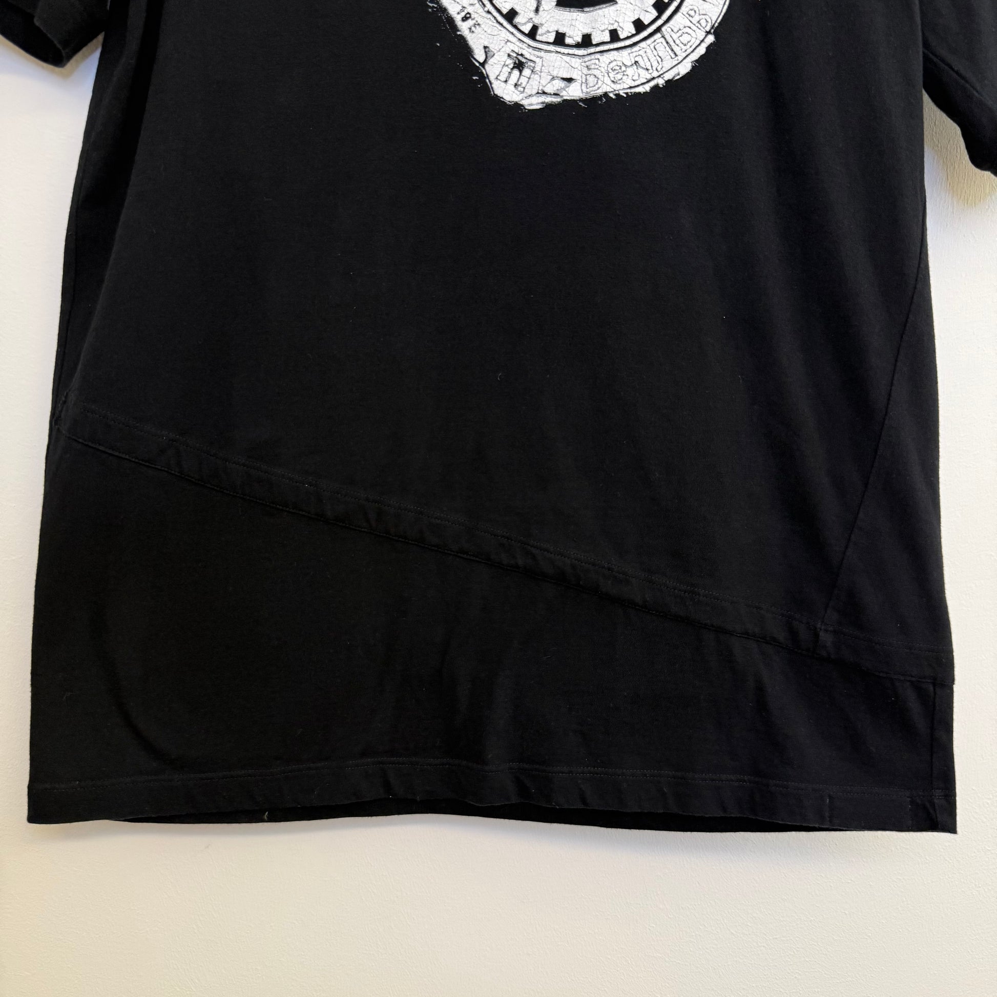 Margiela reconstructed black T-shirt