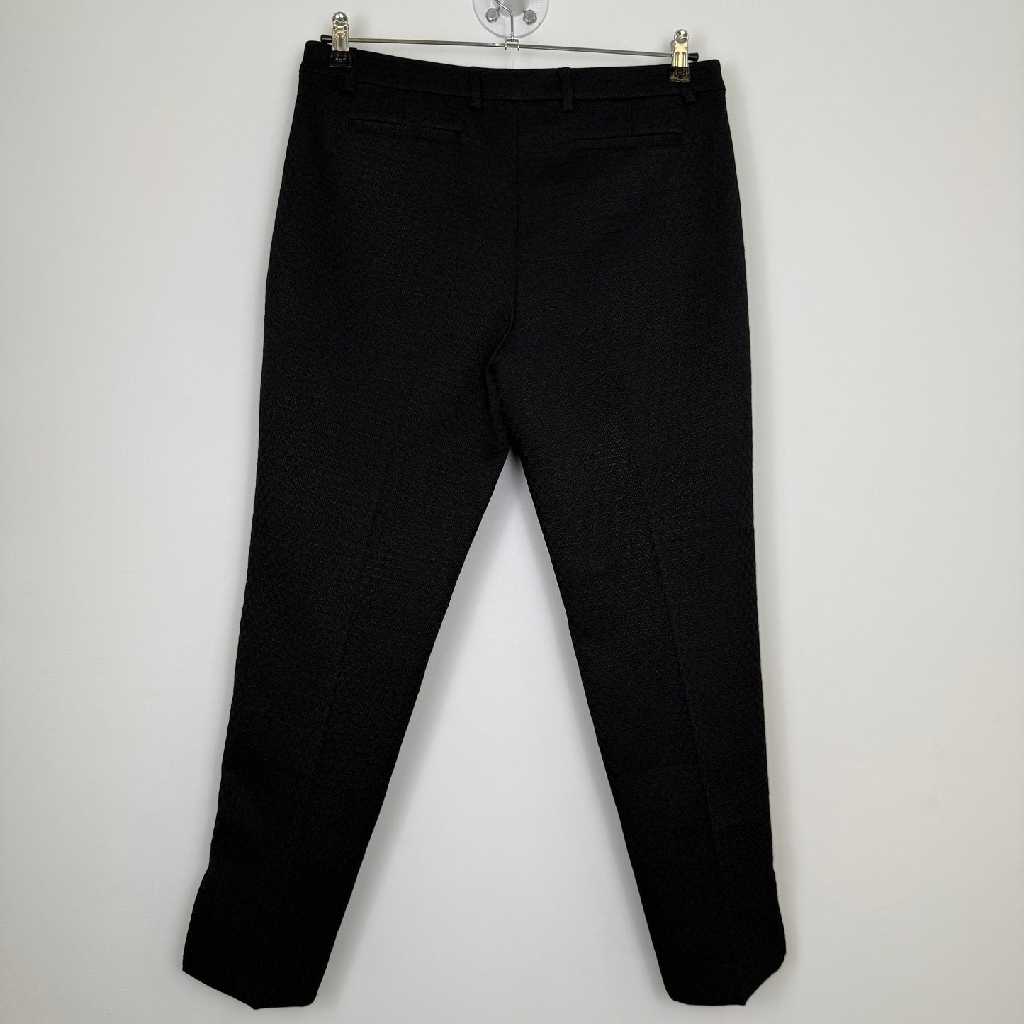 Dries van Noten Textured Slim-Fit trousers with ankle zips