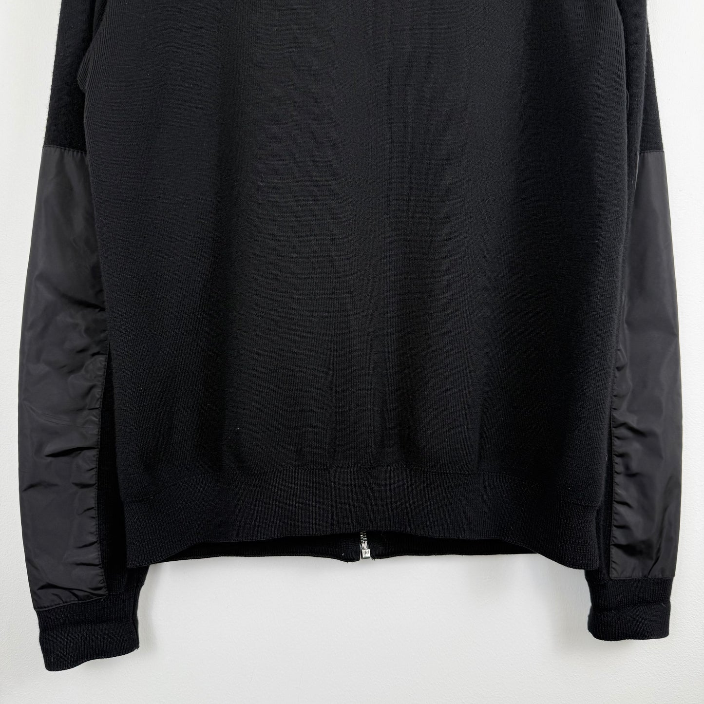 Prada Sport / Linea Rossa Wool & Nylon Hybrid Zip Jacket