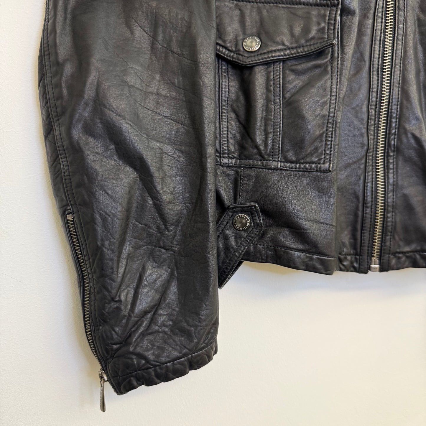 Jean Paul Gaultier Laser-Cut Perforated Leather Jacket