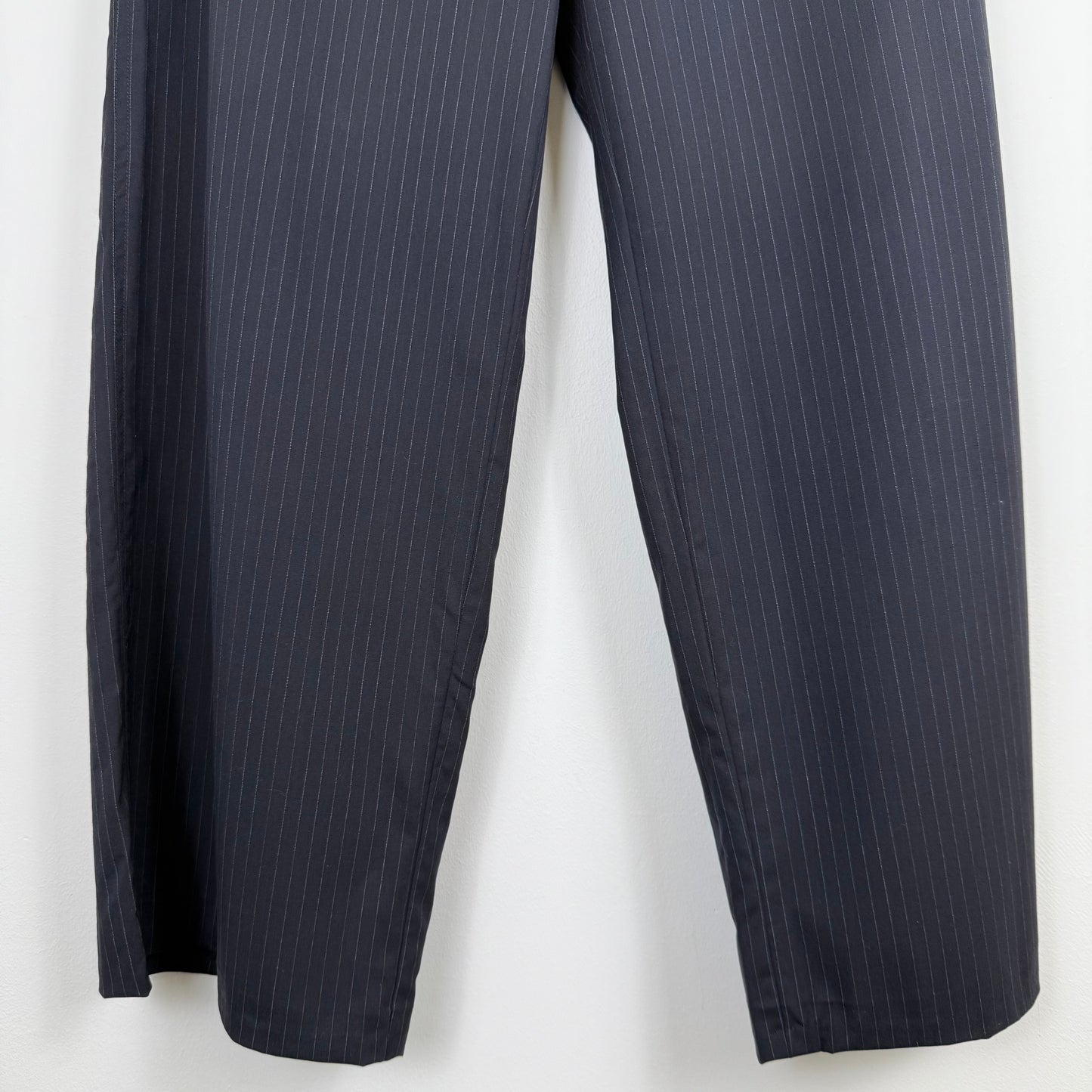 Jil Sander by Raf Simons wide leg pinstripe trousers