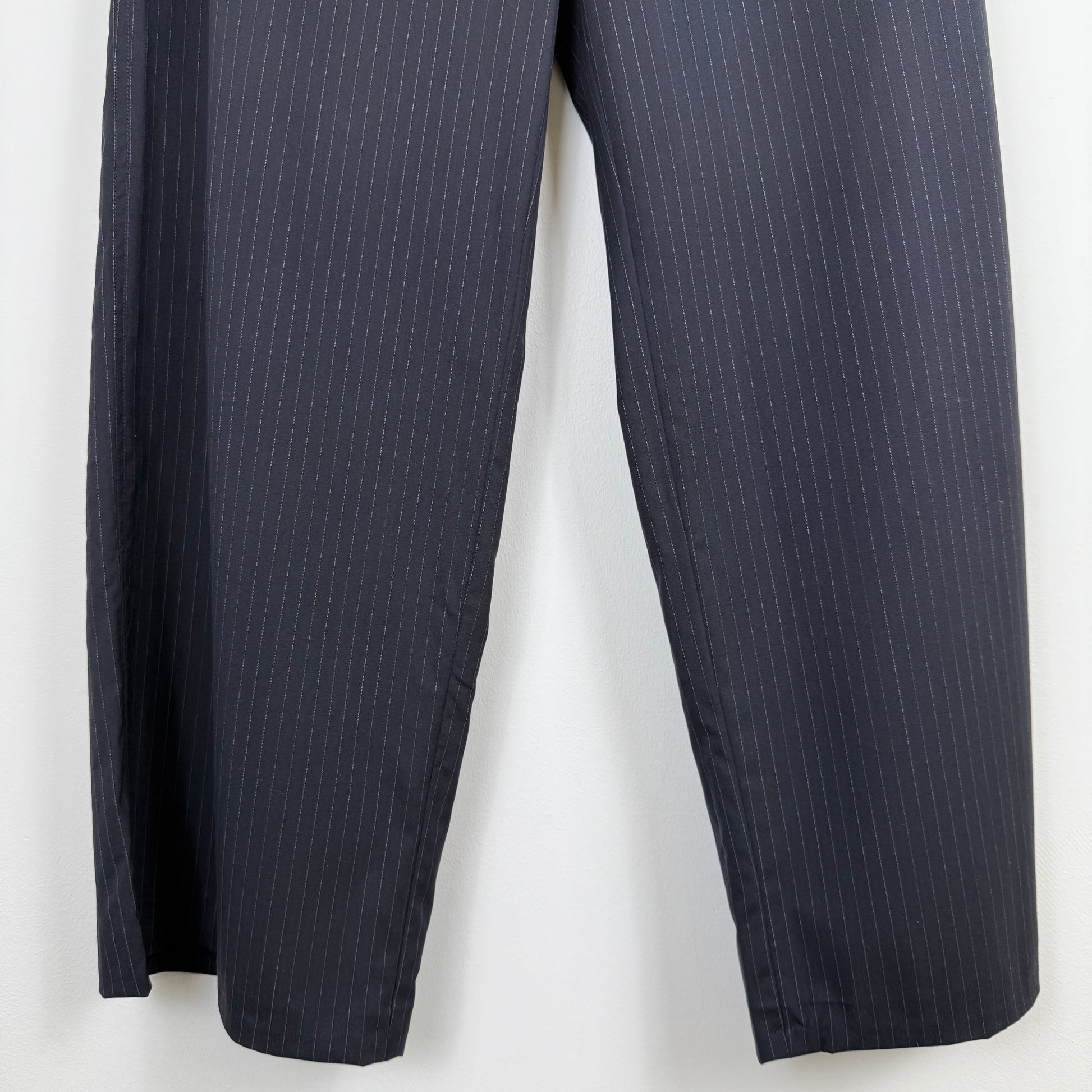 Jil Sander by Raf Simons wide leg pinstripe trousers