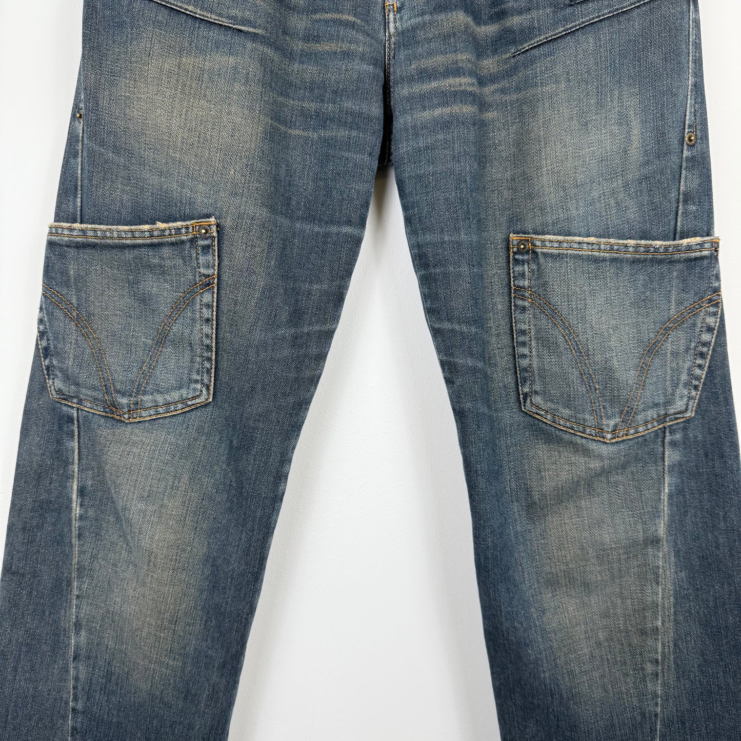 D&G 2003 Double Waist Twisted Seam Cargo Pants