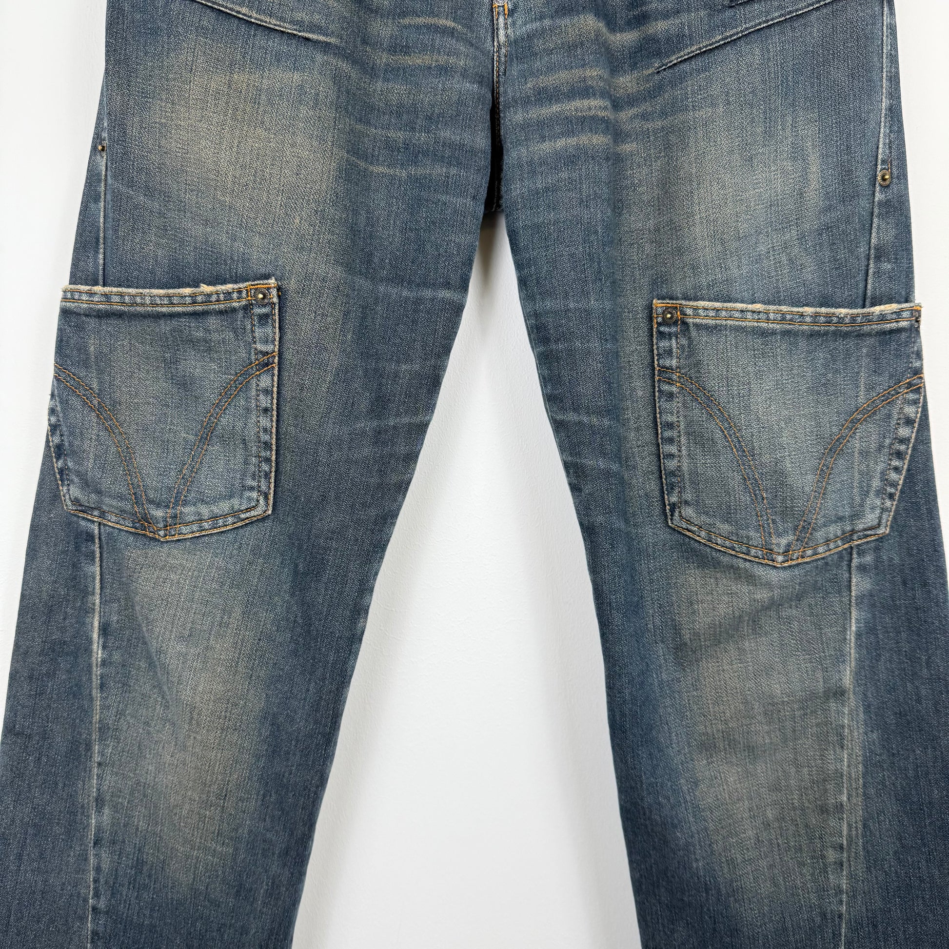 D&G 2003 Double Waist Twisted Seam Cargo Pants