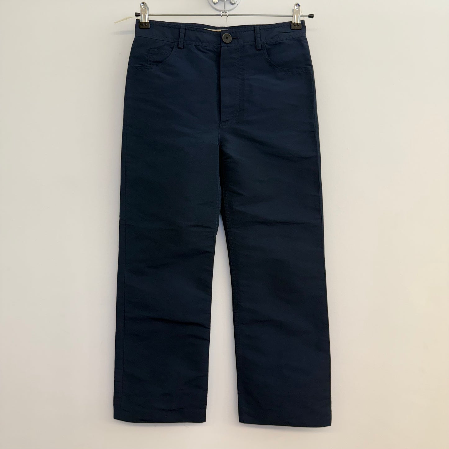 Marni Polyester Navy Straight Trousers