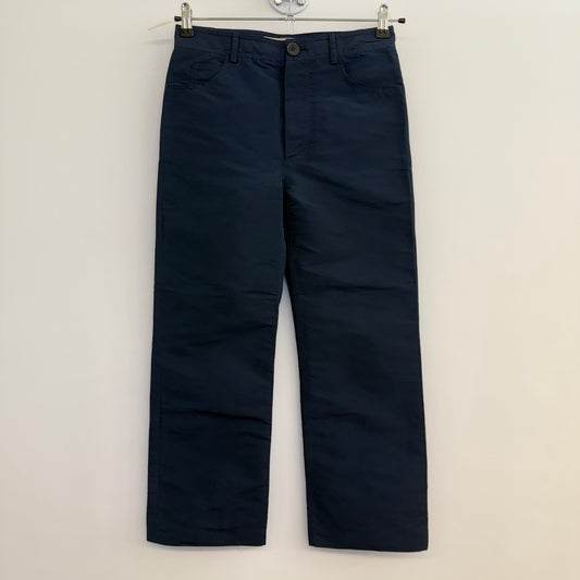 Marni Polyester Navy Straight Trousers