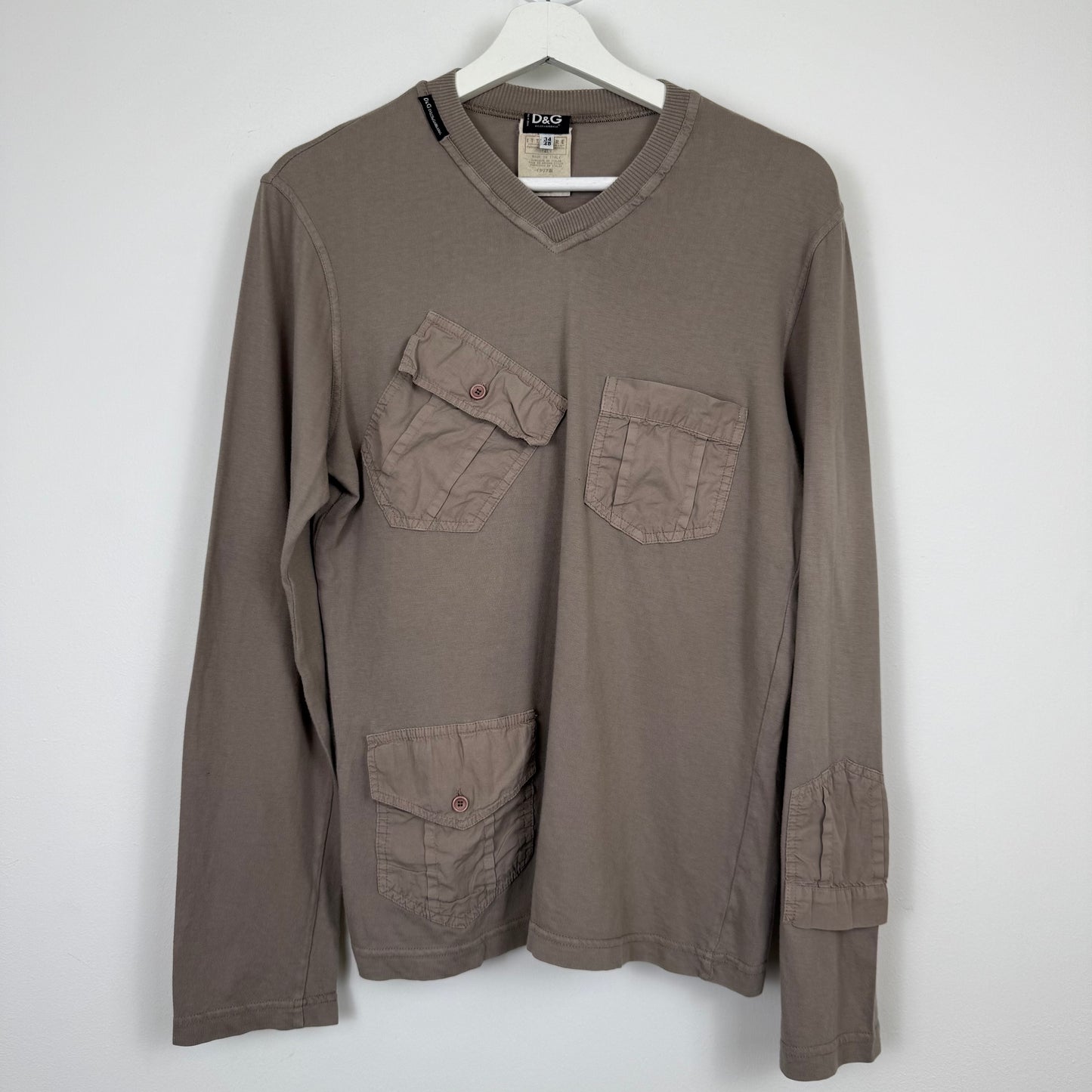 D&G Dolce & Gabbana "Private Property" Cargo Long Sleeve (2003)
