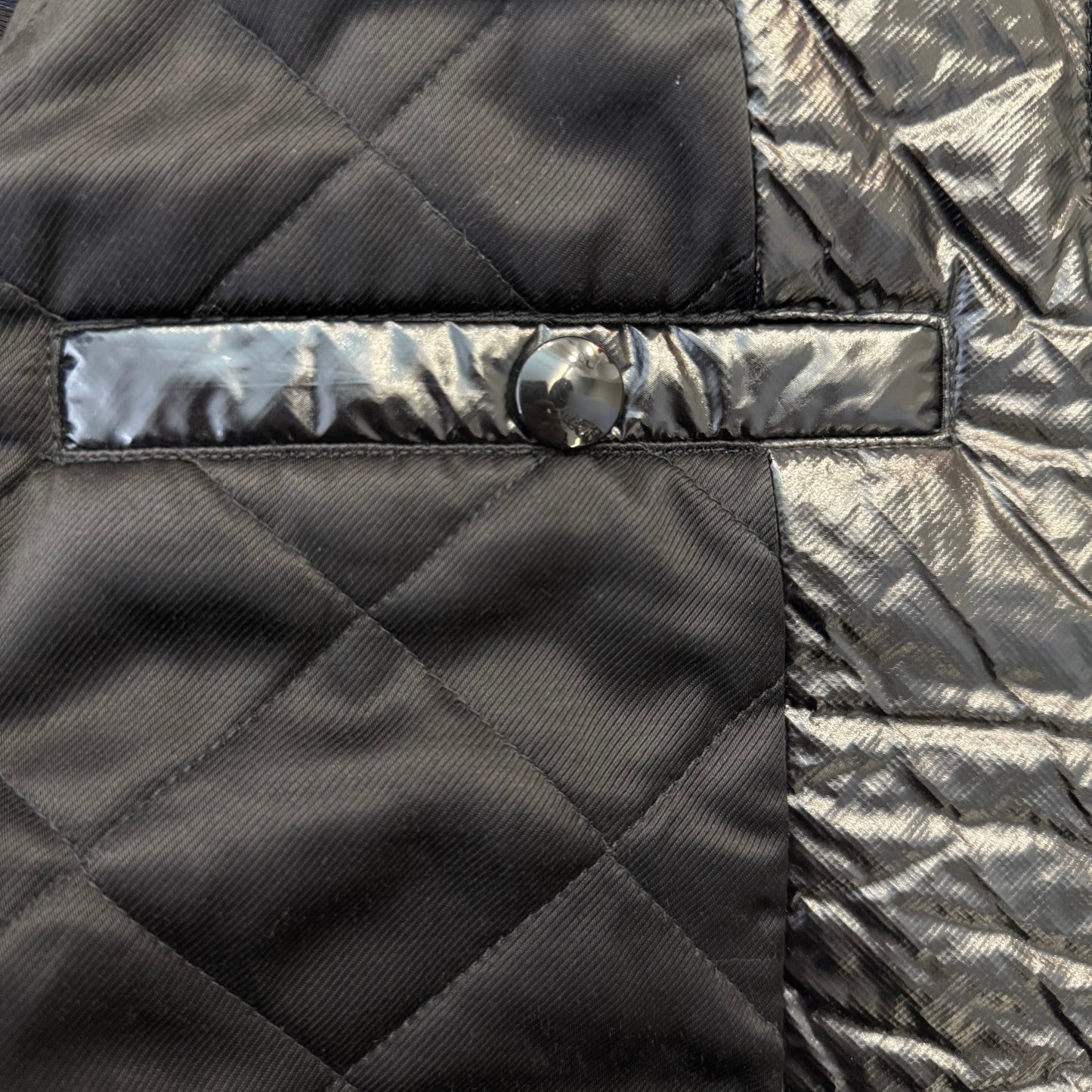 Dries Van Noten FW21 Back-Zip Crinkled Technical Bomber