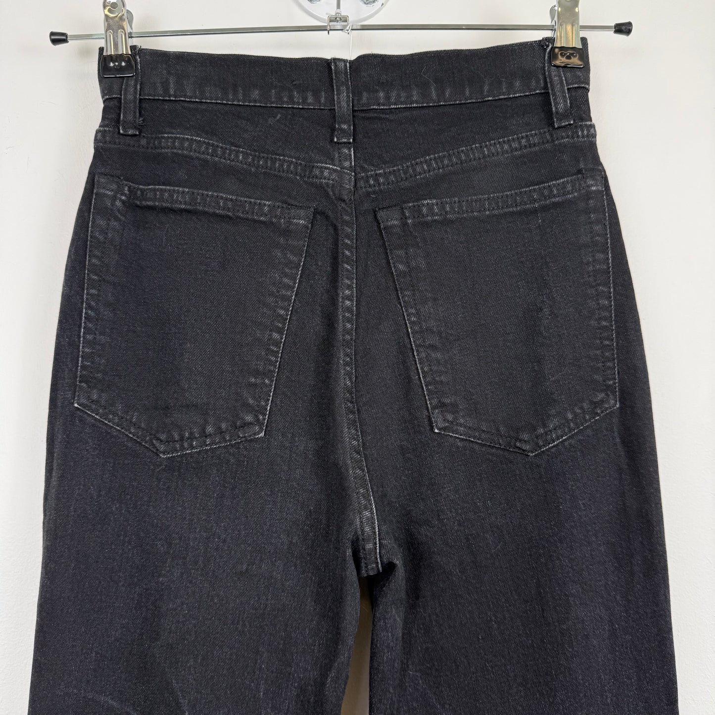 Helmut Lang Black "Wardrobe" Elongated Denim Jeans