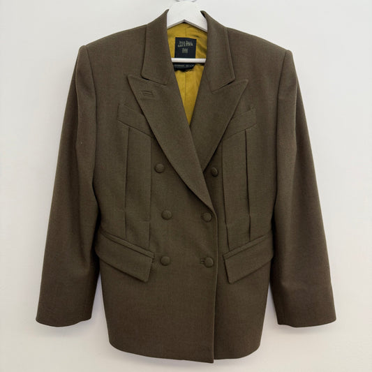 Jean Paul Gaultier Femme tailor made green colbert