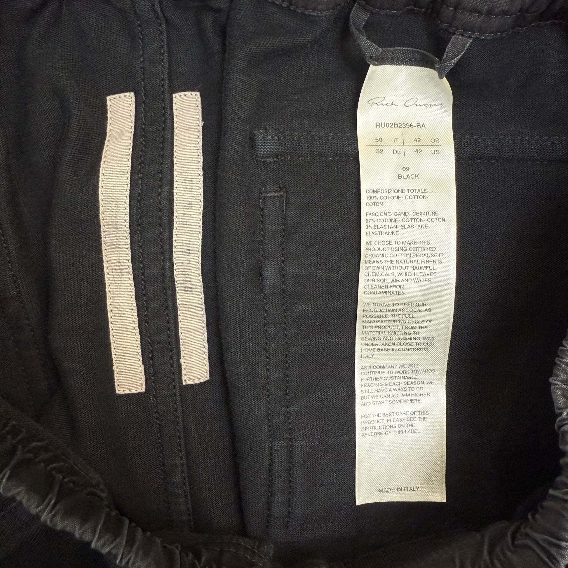 Rick Owens FW22 Strobe Mastodon Cargo Pants