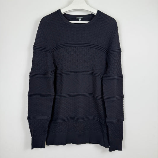 Ann Demeulemeester A/W12 textured panel knit sweater