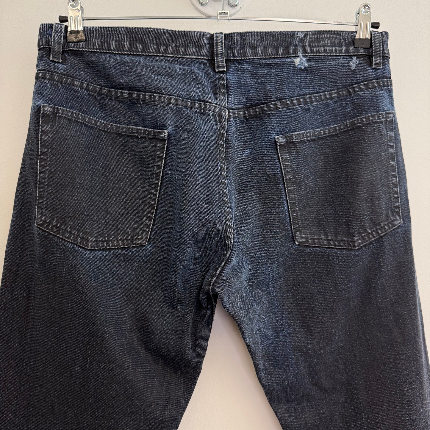 Dries van Noten Jeans, blue waxed denim