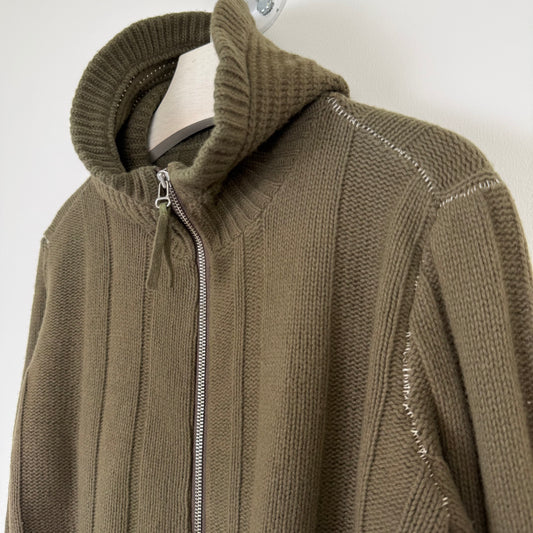 Maison Martin Margiela Line 6 Ribbed Zip Hoodie
