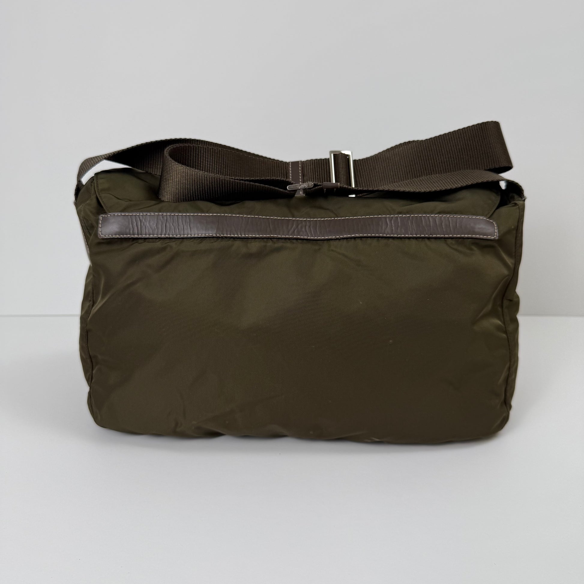 Prada Milano Nylon Double Pocket Messenger Bag