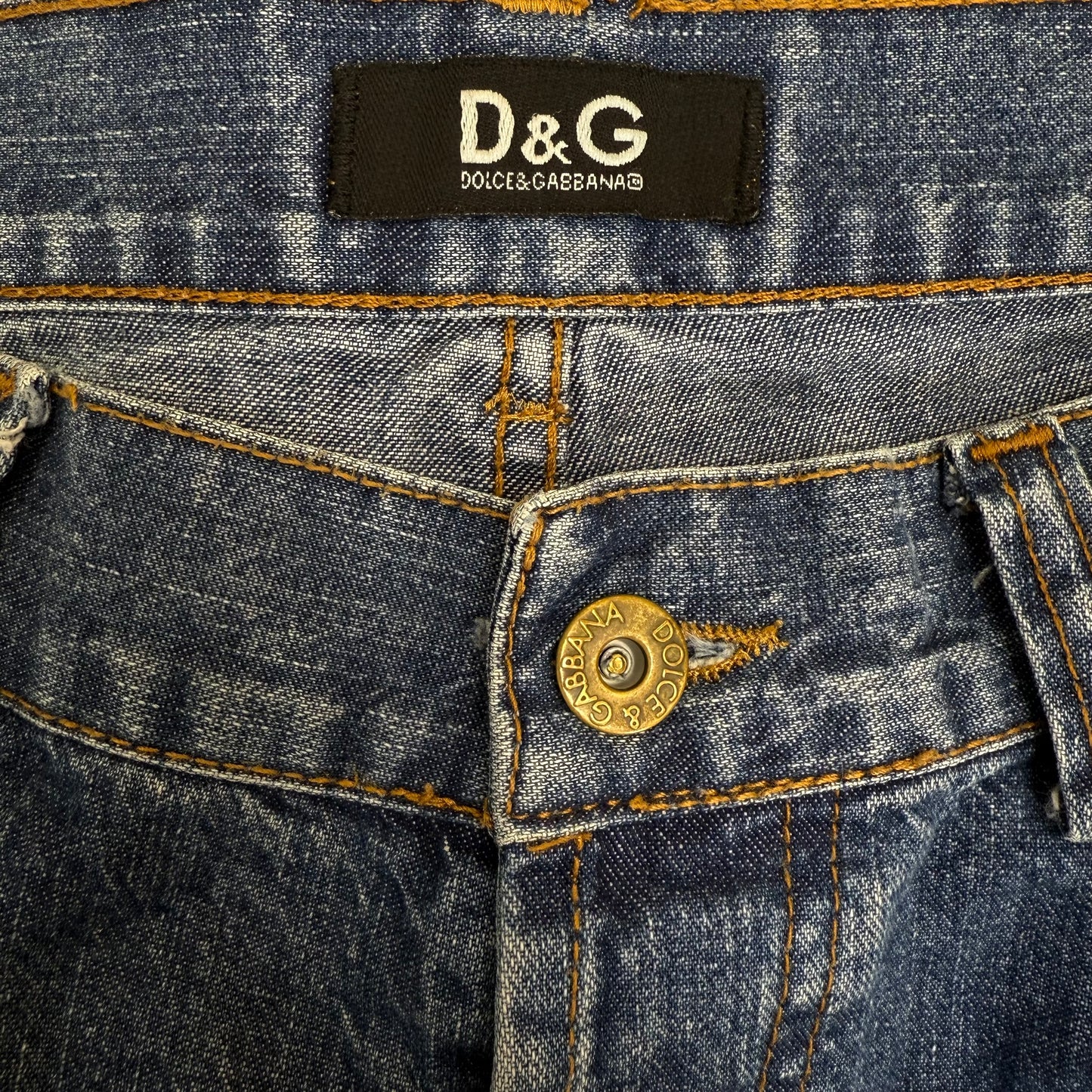 D&G Dolce & Gabbana Reconstructed Multi-Pocket Jeans