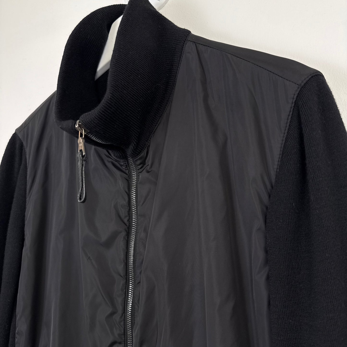 Prada Sport / Linea Rossa Wool & Nylon Hybrid Zip Jacket