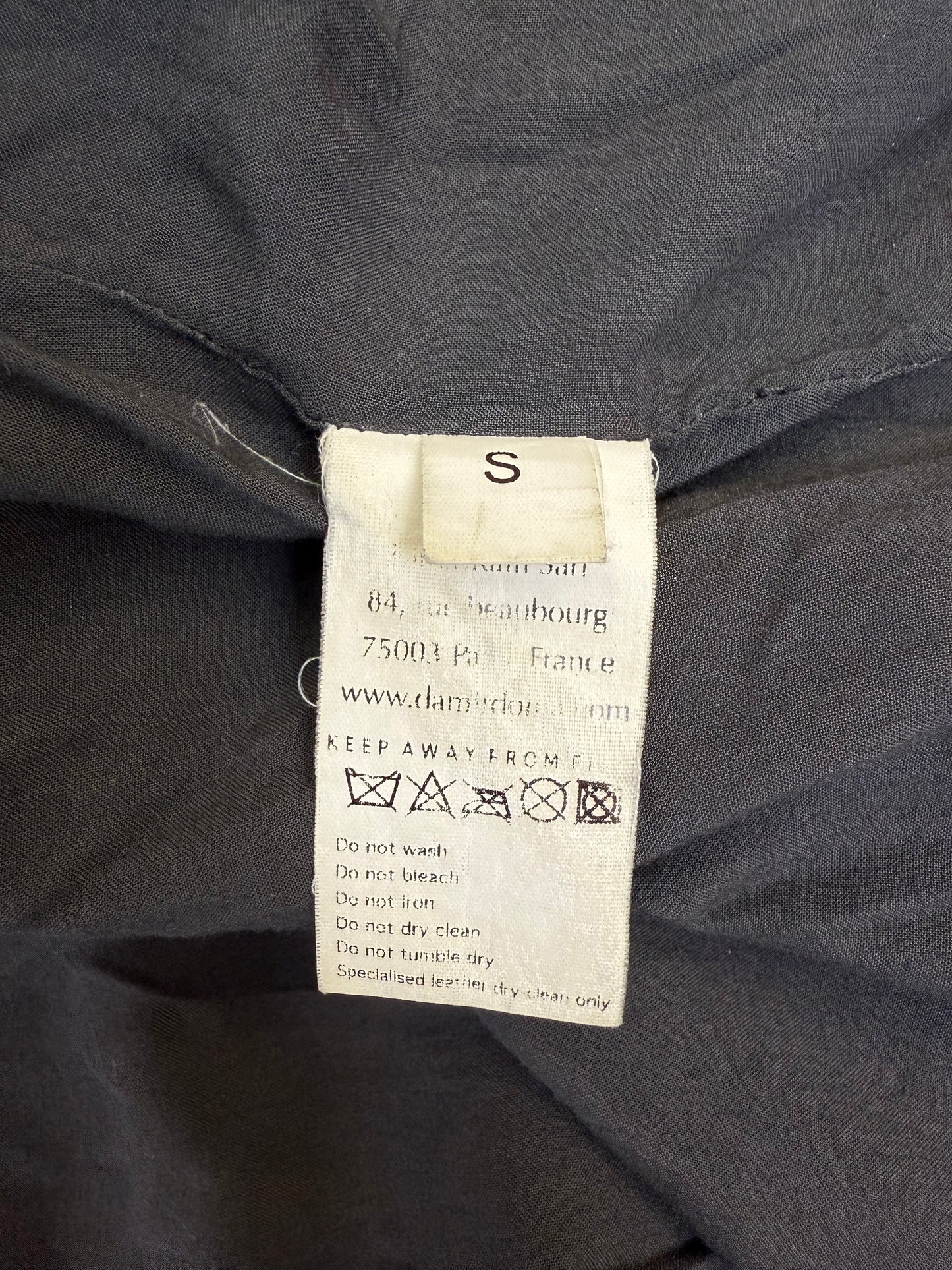 Silent by Damir Doma Washed Leather Bomber