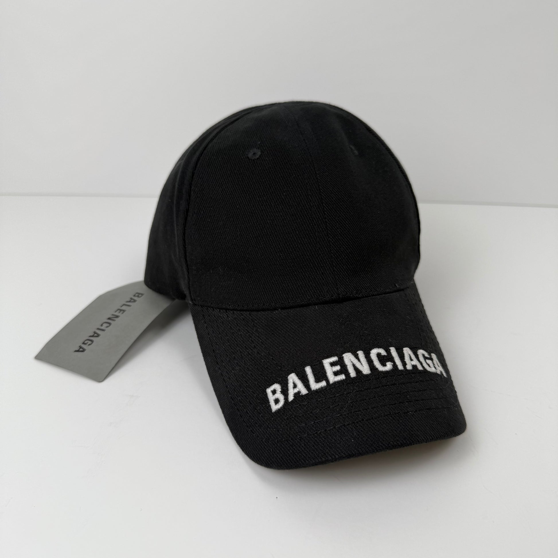 Balenciaga Black Logo Baseball Cap