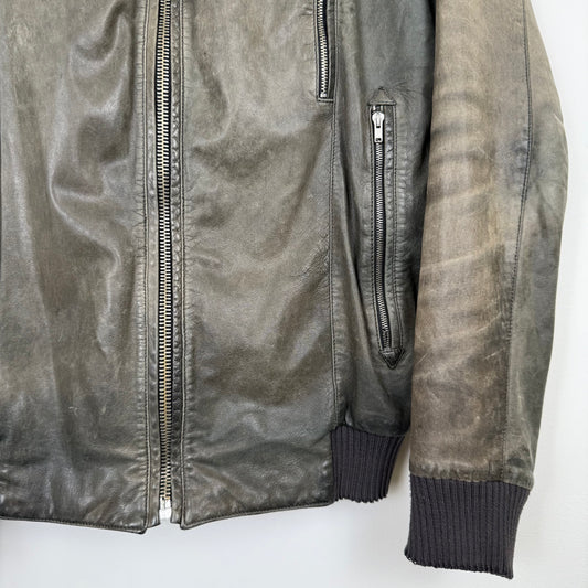 Silent by Damir Doma Washed Leather Bomber