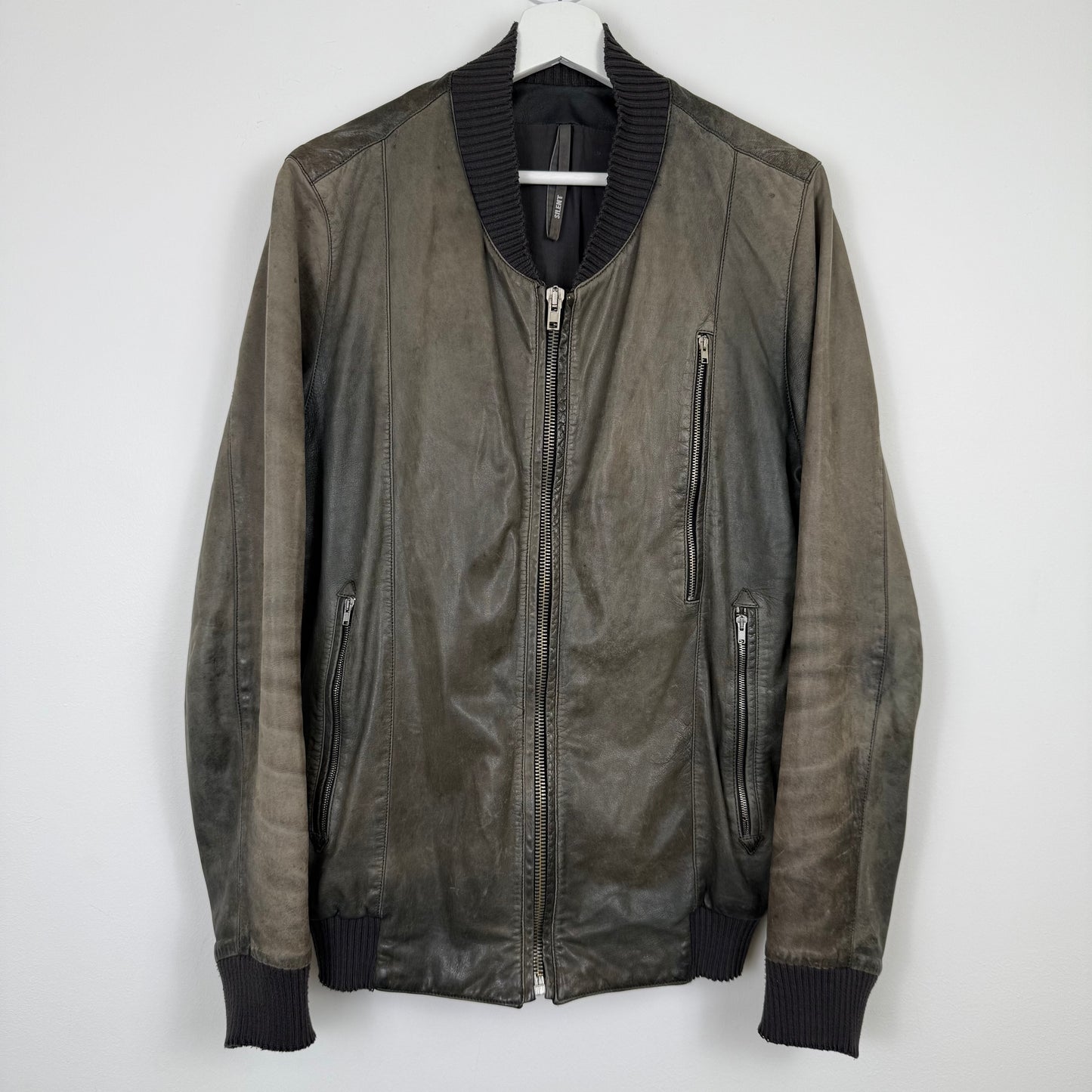 Silent by Damir Doma Washed Leather Bomber