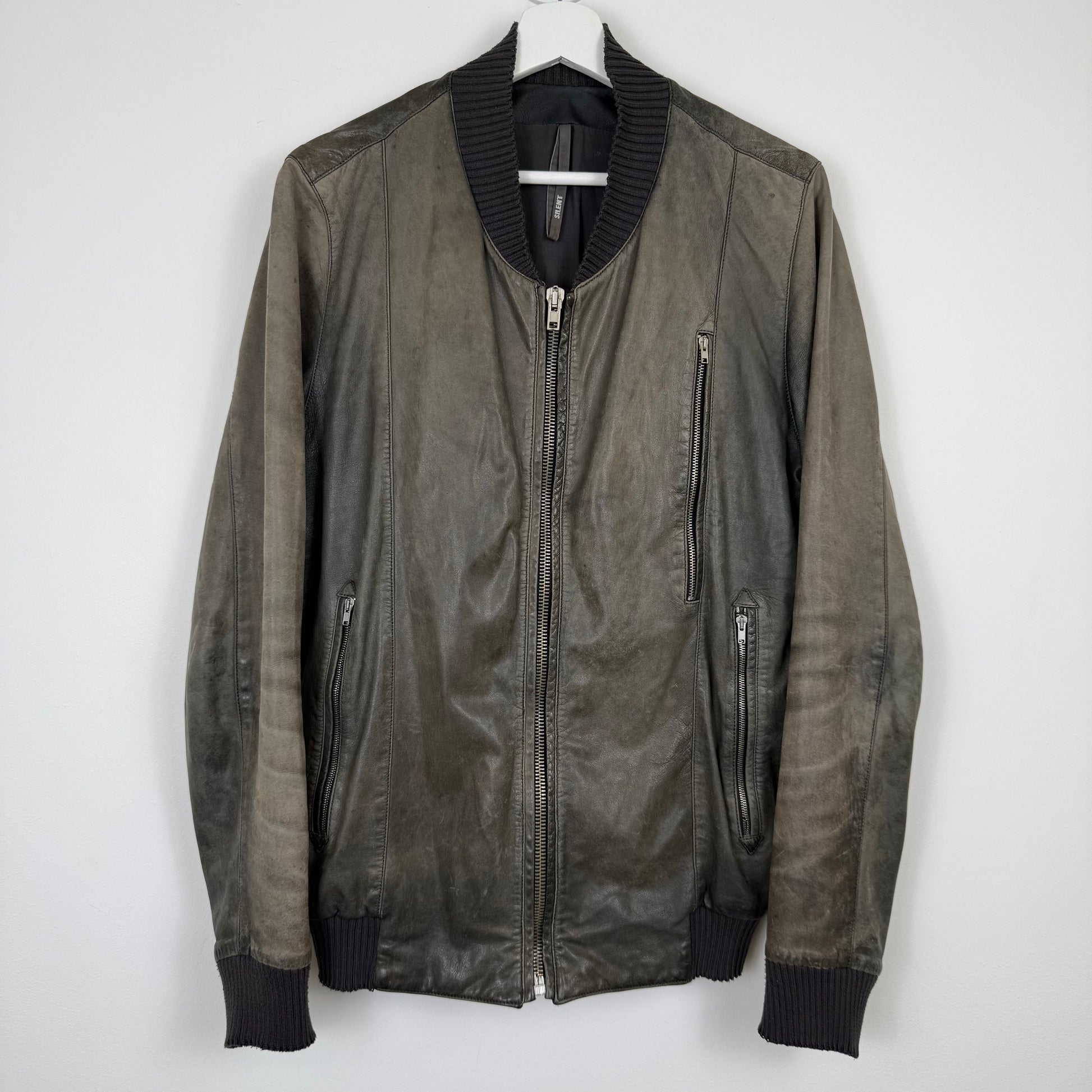 Silent by Damir Doma Washed Leather Bomber