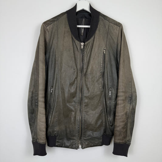 Silent by Damir Doma Washed Leather Bomber