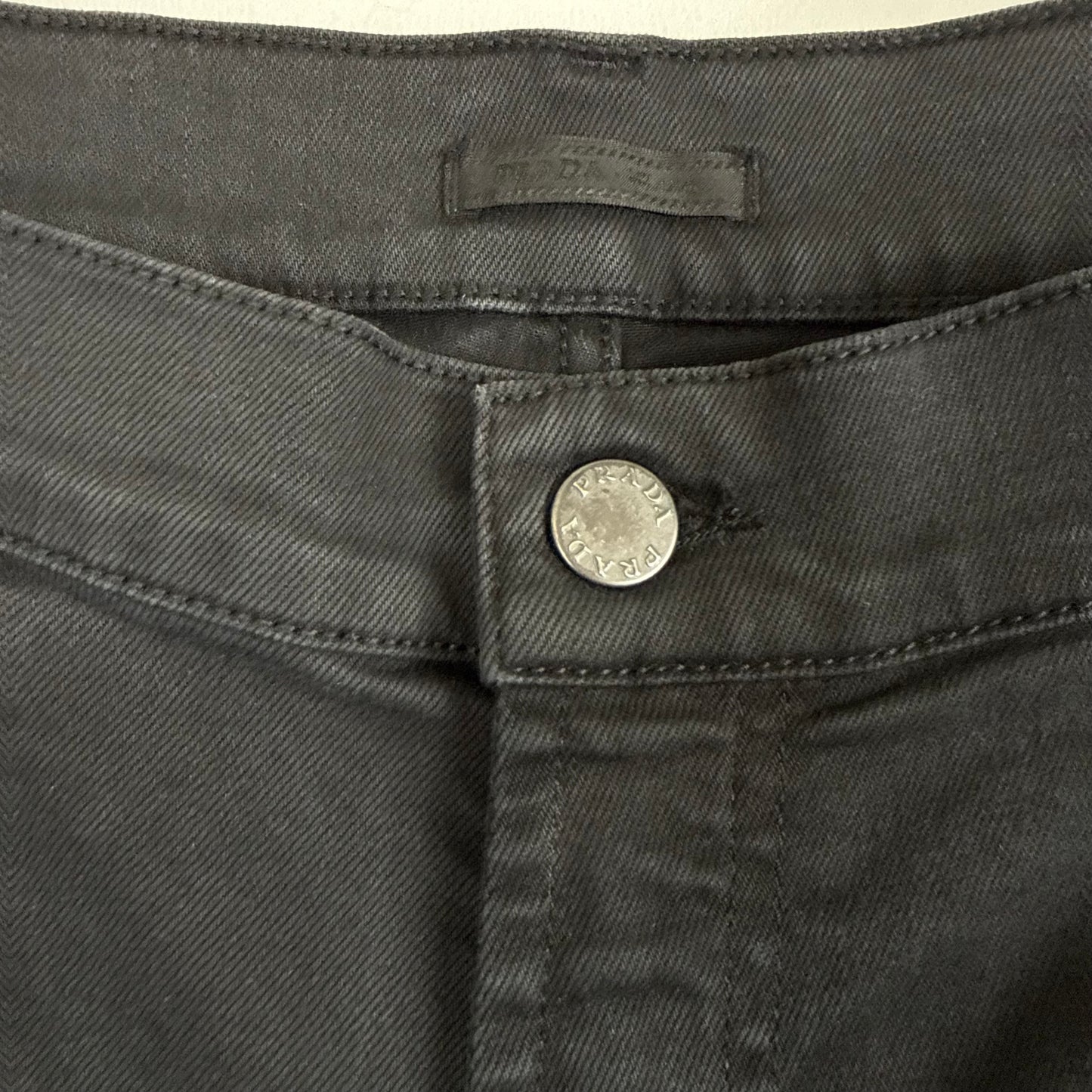Prada Milano Tight Fit Black Denim Jeans