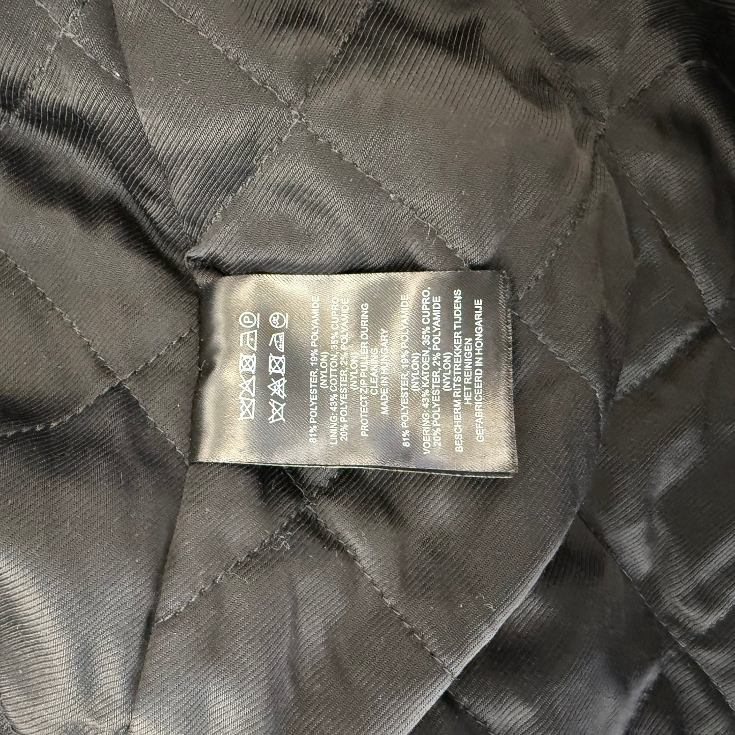 Dries Van Noten FW21 Back-Zip Crinkled Technical Bomber