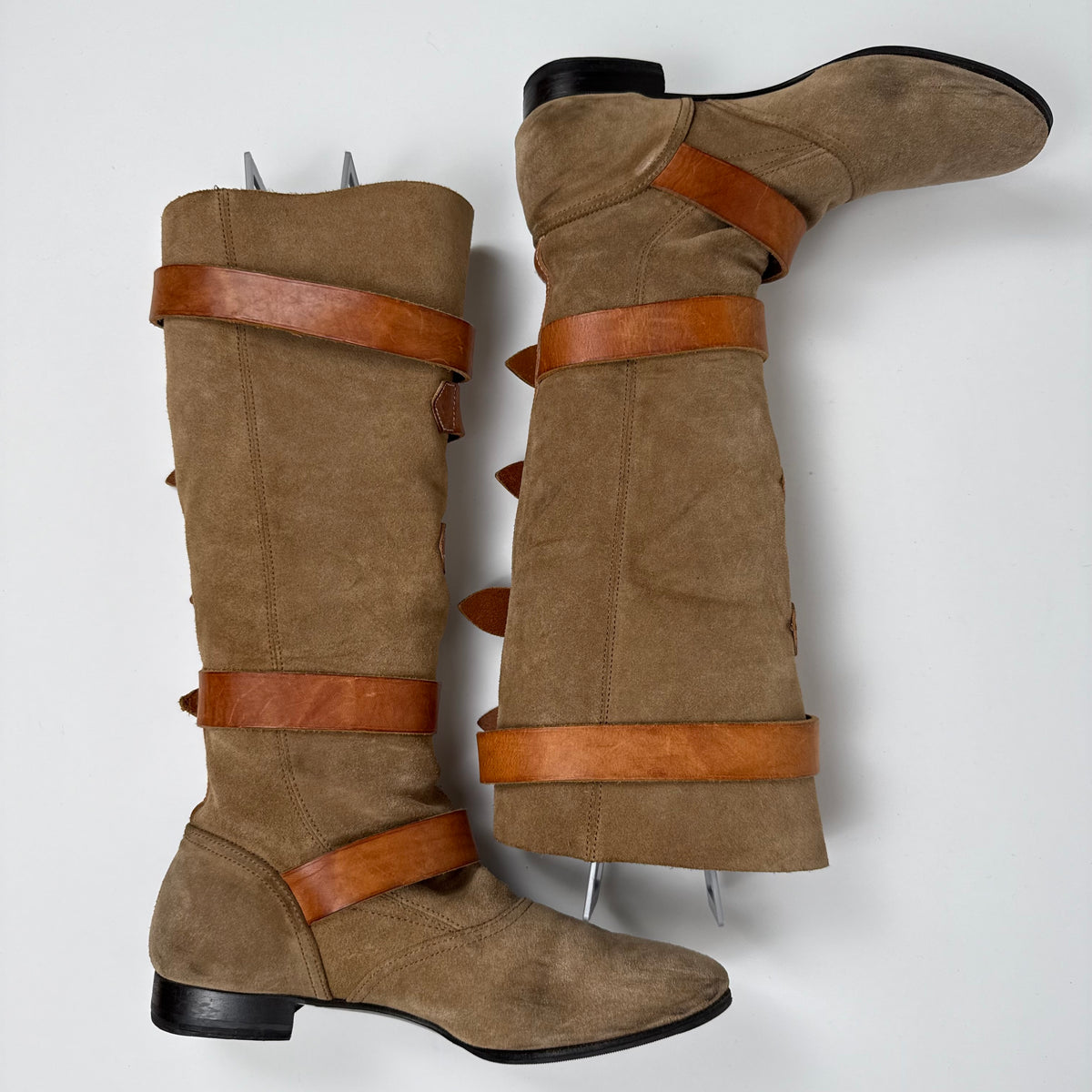 Vivienne Westwood Pirate Boots — Suede, Multi-Buckle — Size EU 39