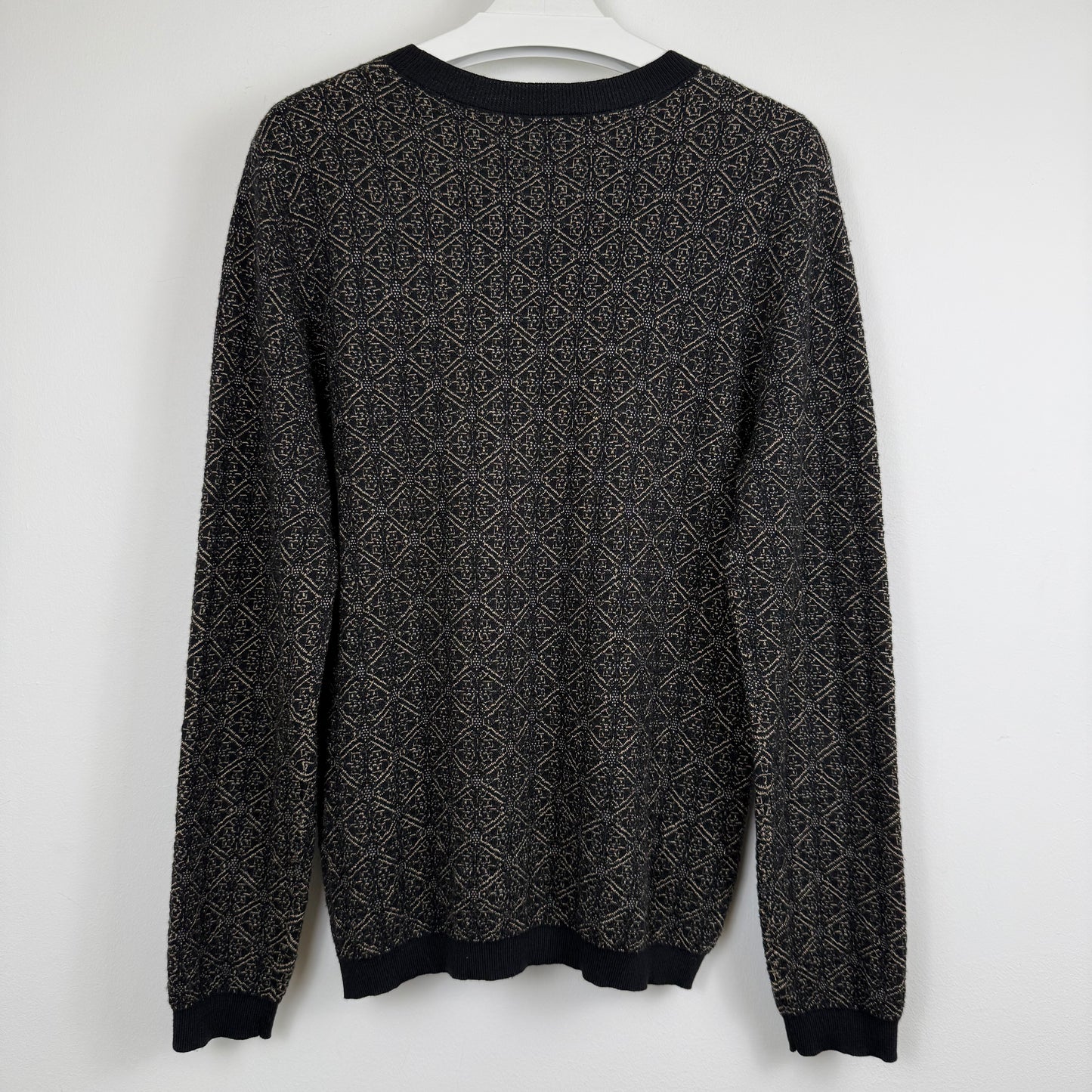 Dries Van Noten Geometric Jacquard Knit Sweater