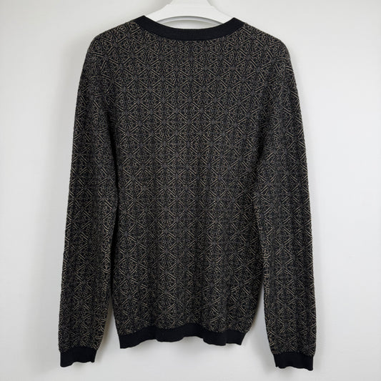 Dries Van Noten Geometric Jacquard Knit Sweater