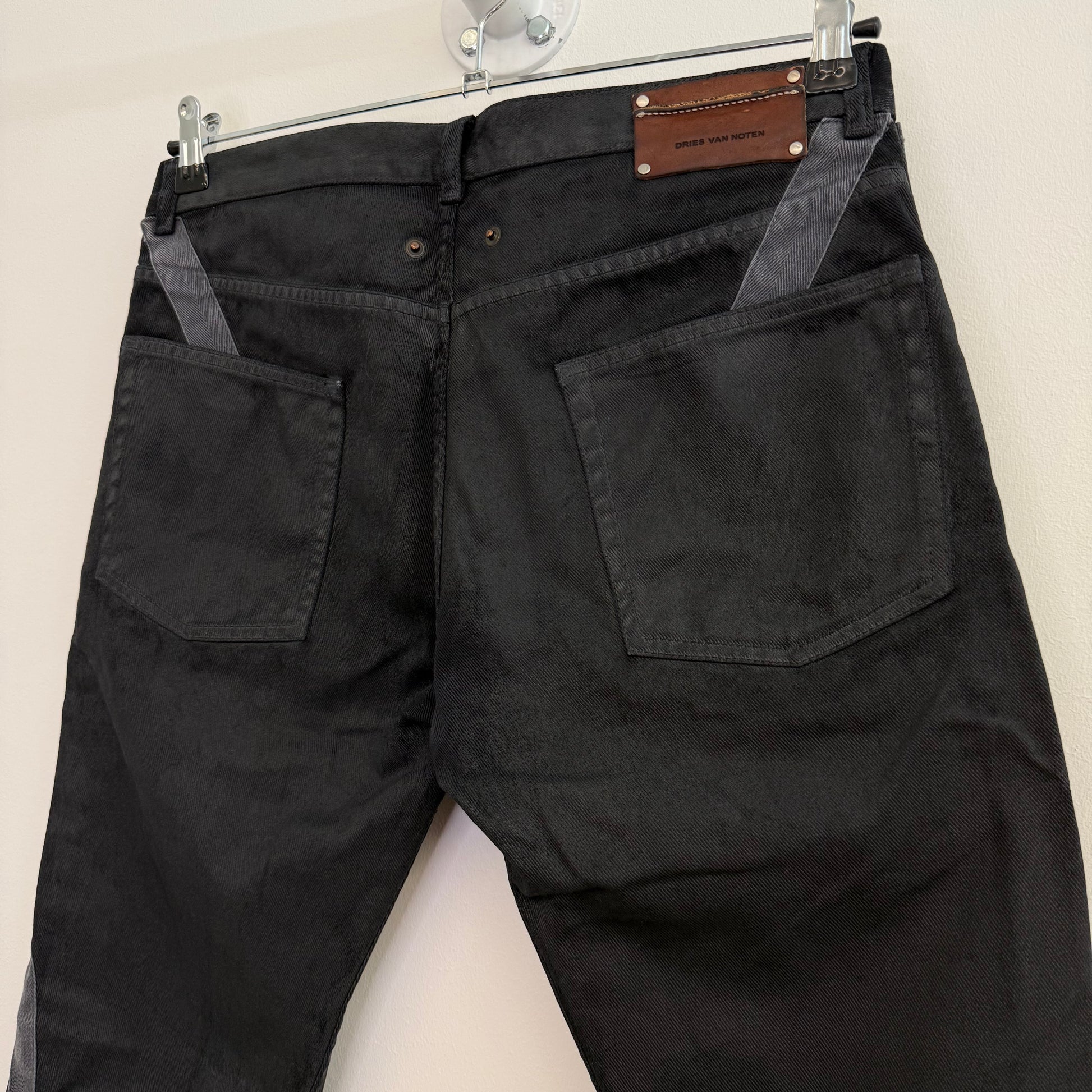 Dries van Noten A/W 2014 waxed bondage jeans