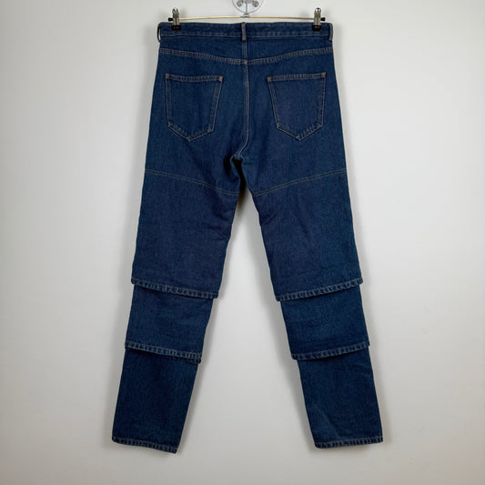 Y/Project Multi-Cuff Layered Denim Jeans
