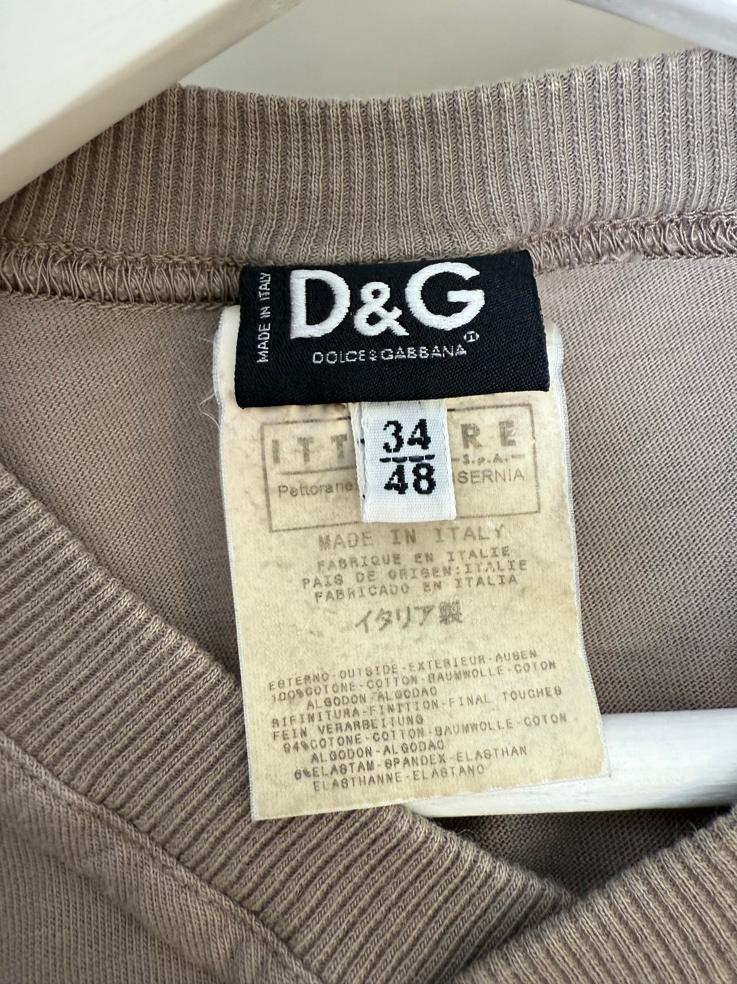 D&G Dolce & Gabbana "Private Property" Cargo Long Sleeve (2003)