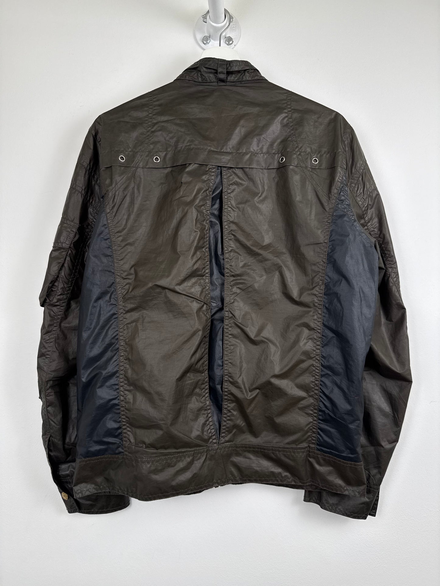 Dolce & Gabbana Vintage 2007 Nylon Utility Jacket ,Cargo Pockets, Khaki/Black