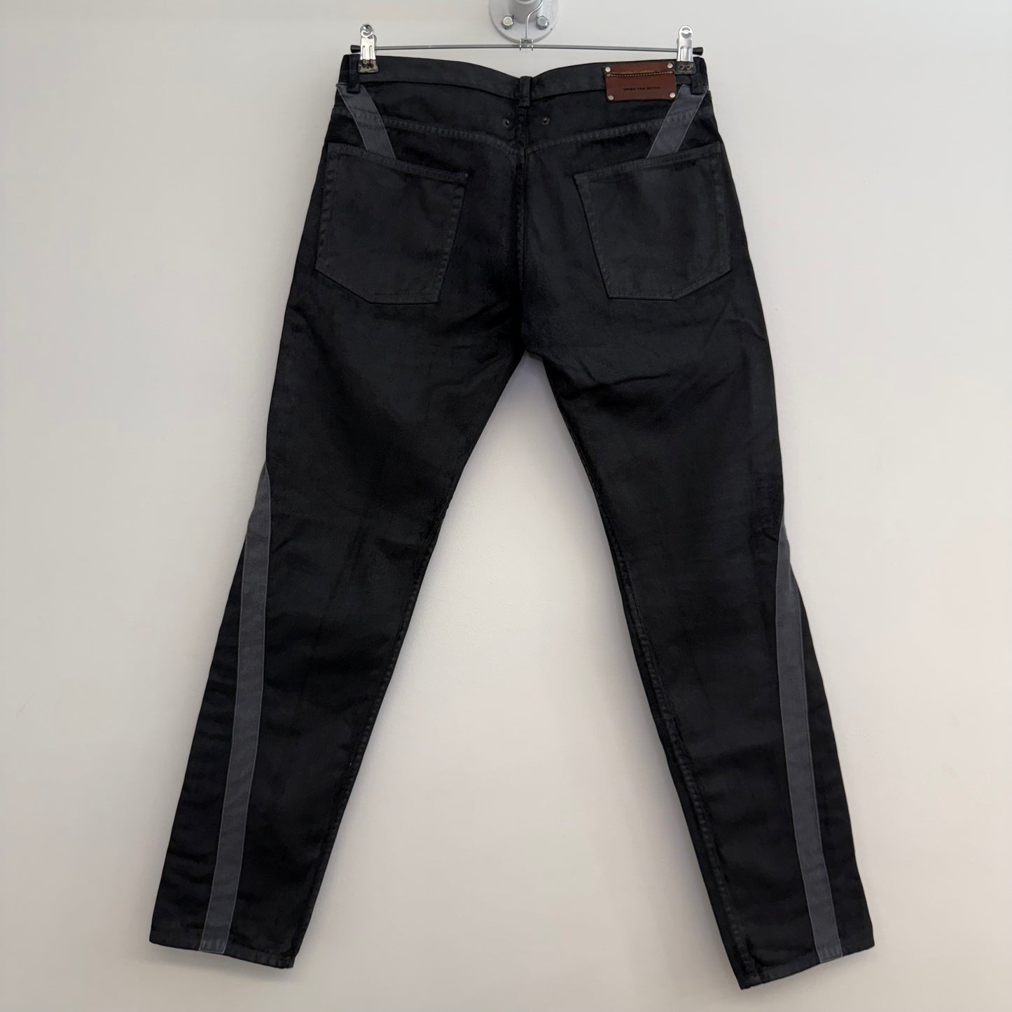 Dries van Noten A/W 2014 waxed bondage jeans