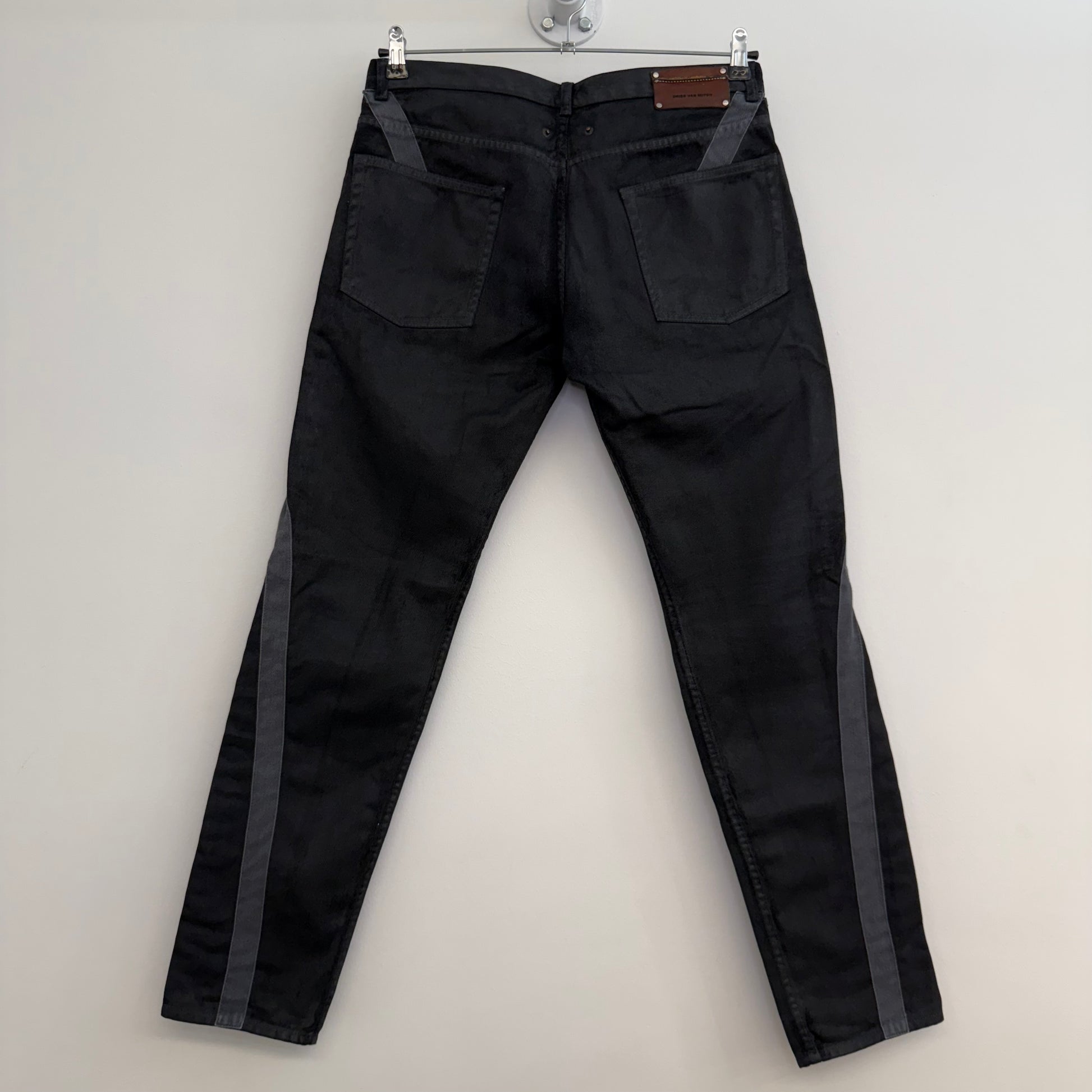 Dries van Noten A/W 2014 waxed bondage jeans