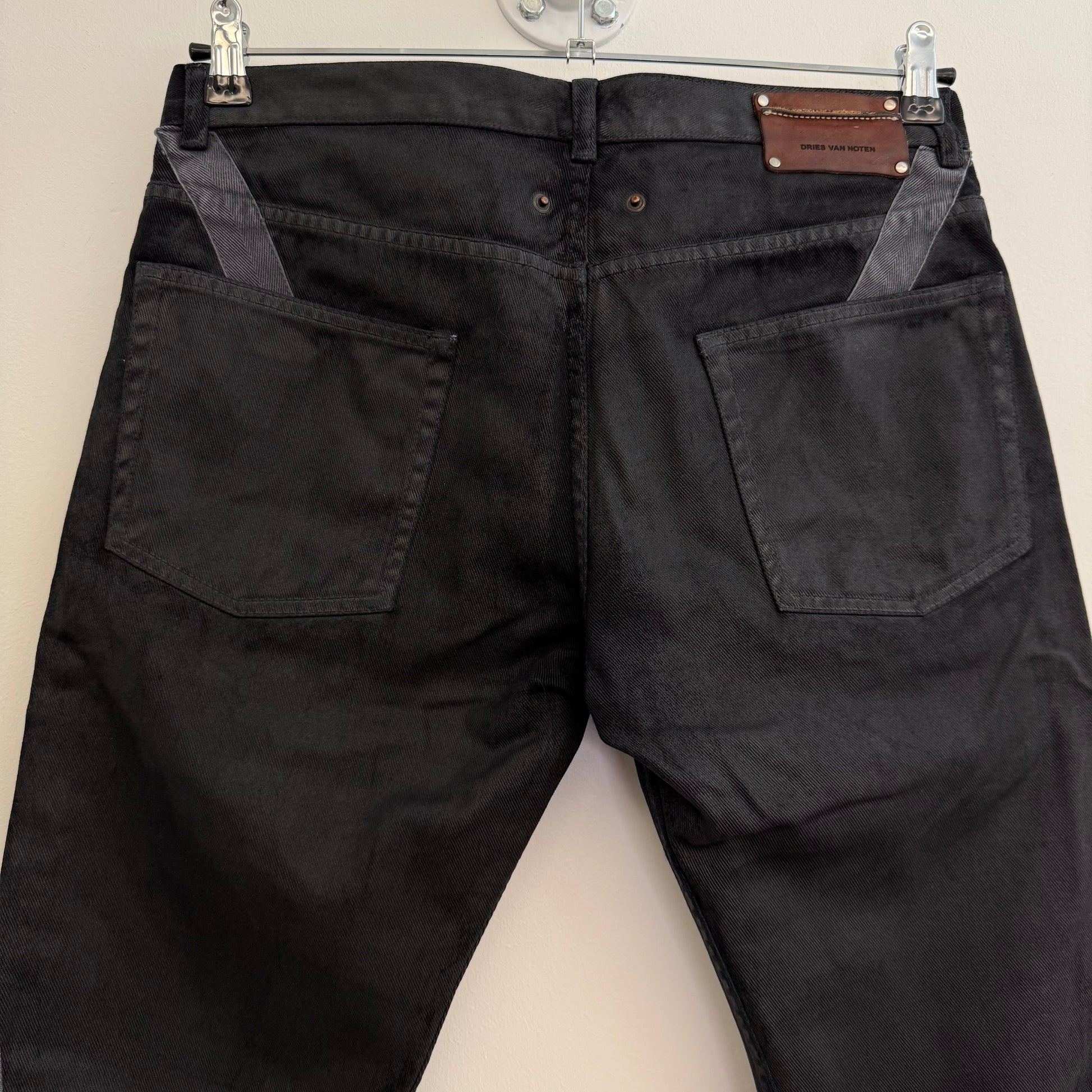 Dries van Noten A/W 2014 waxed bondage jeans