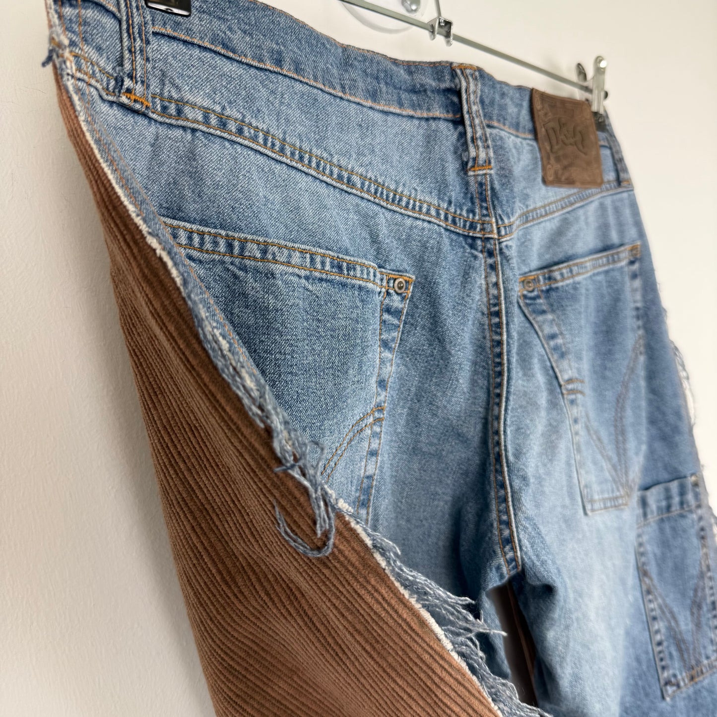 D&G Dolce & Gabbana Hybrid Corduroy-Denim Pants