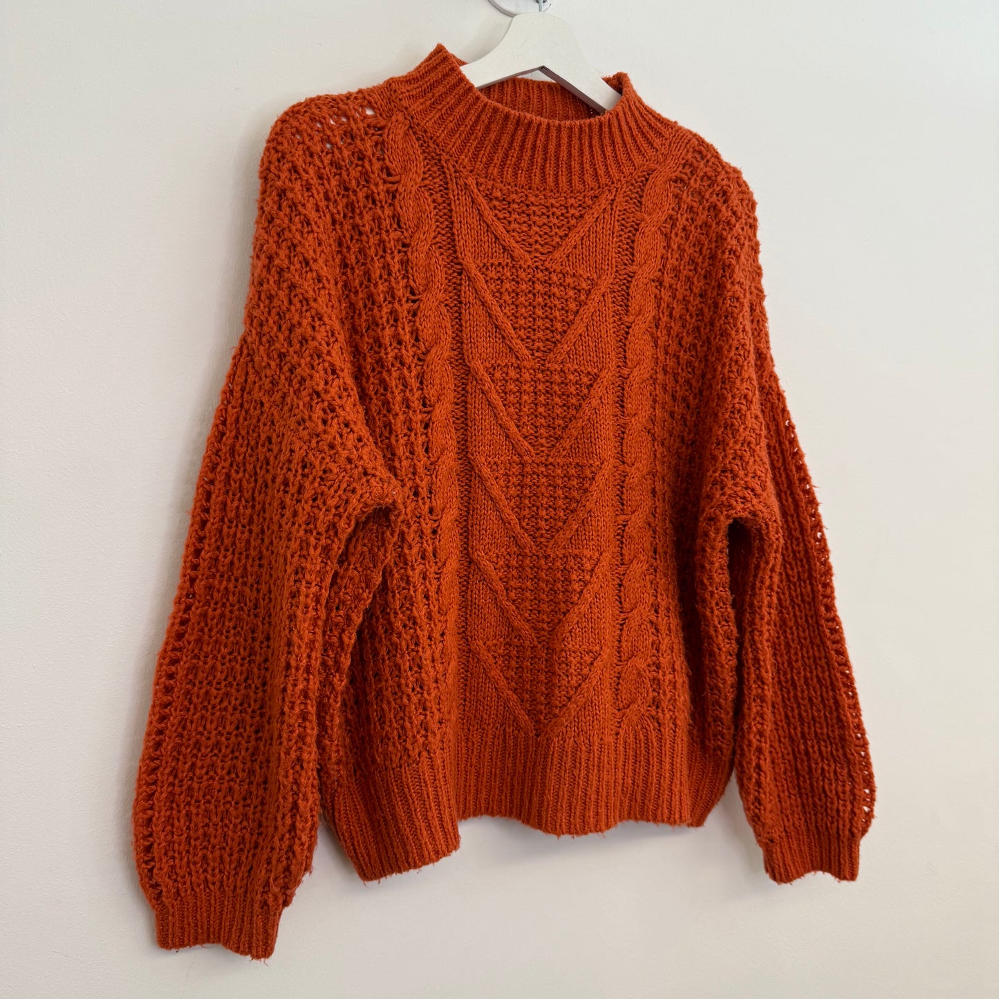 COMME des GARÇONS SHIRT, gebreide, zacht oranje trui