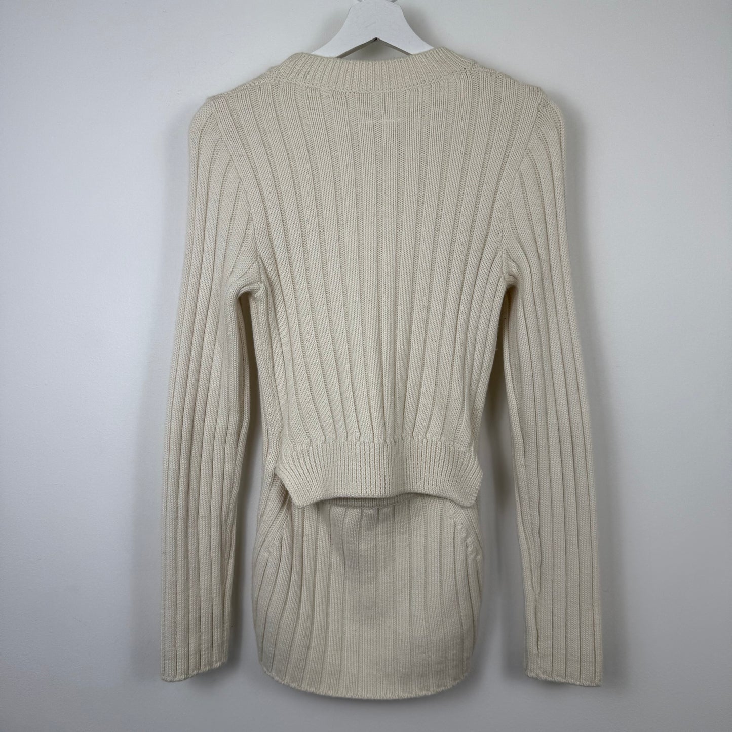 MM6 Maison Margiela Deconstructed Flap Knit Sweater