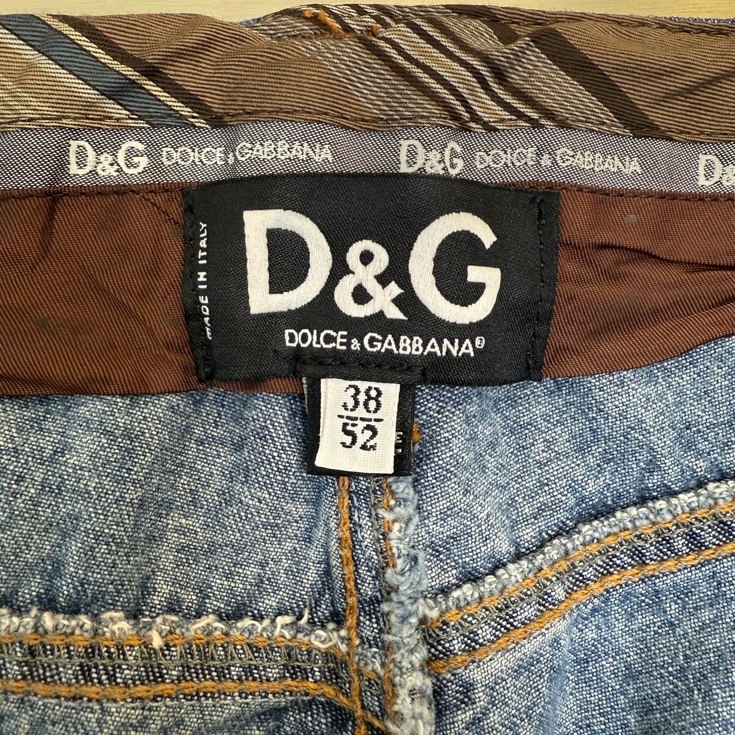 D&G Dolce & Gabbana Hybrid Corduroy-Denim Pants