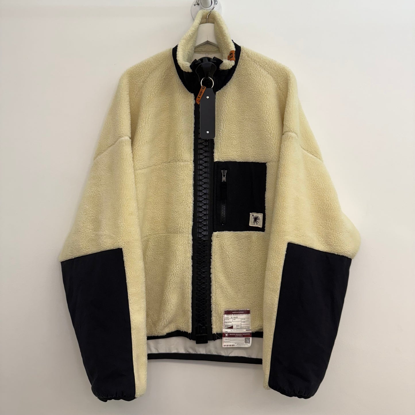 Maison Mihara Yasuhiro Big Zipper Boa Fleece Jacket