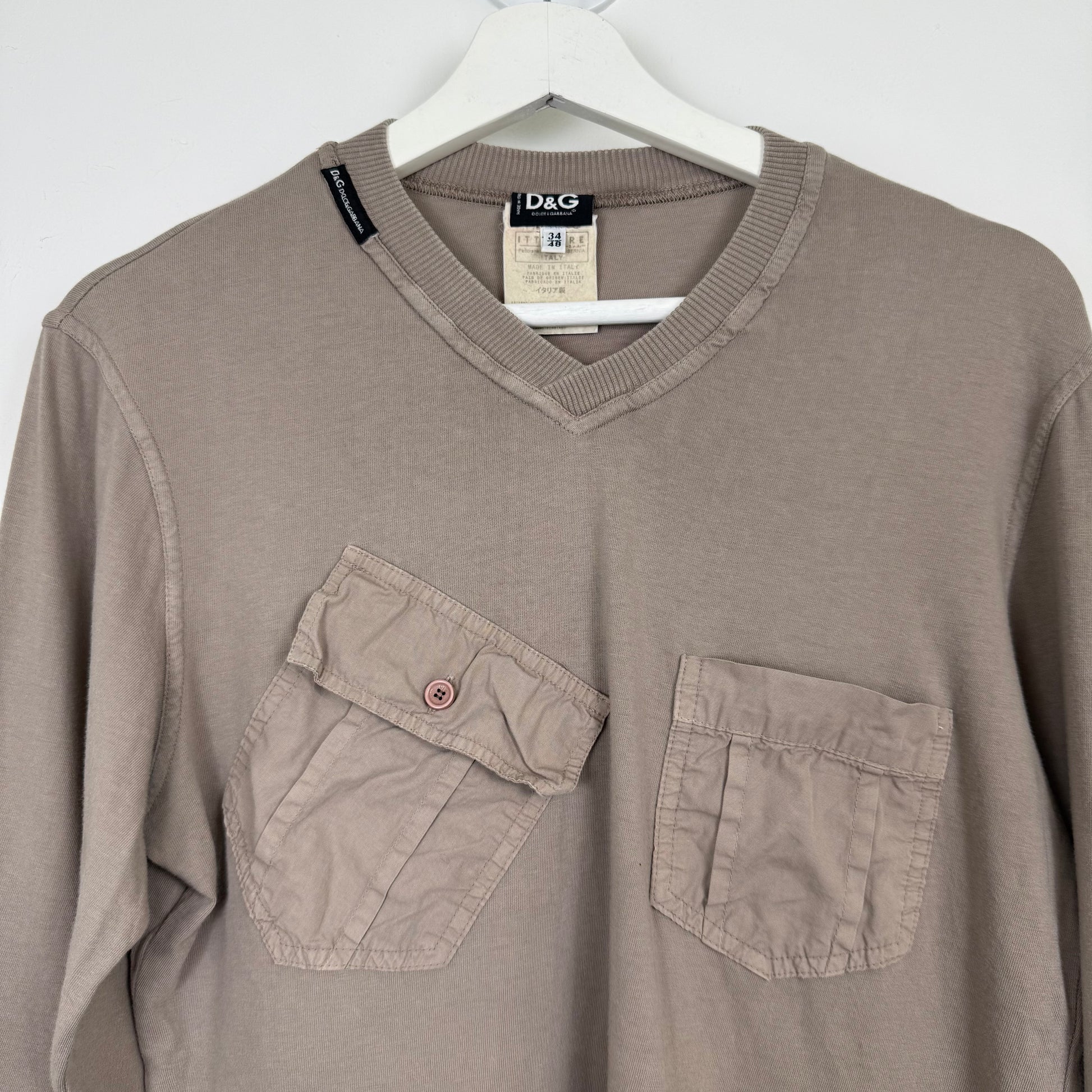 D&G Dolce & Gabbana "Private Property" Cargo Long Sleeve (2003)