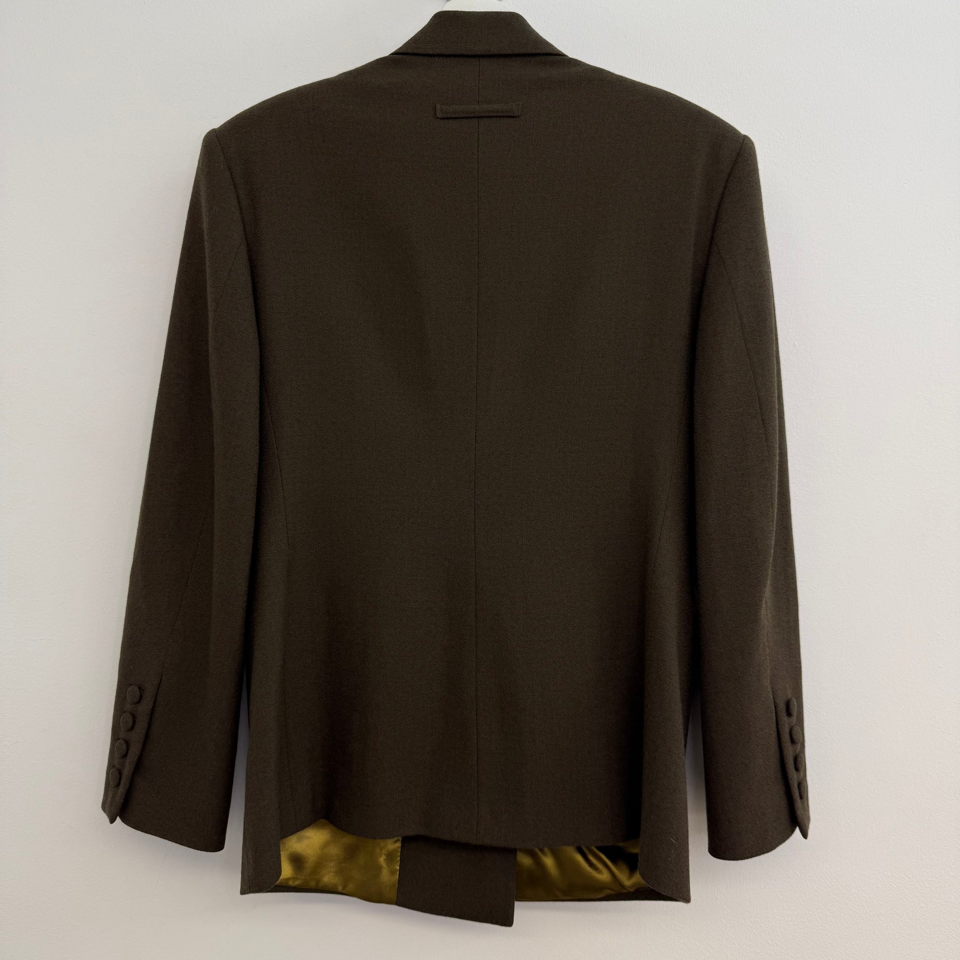Jean Paul Gaultier Femme tailor made green colbert