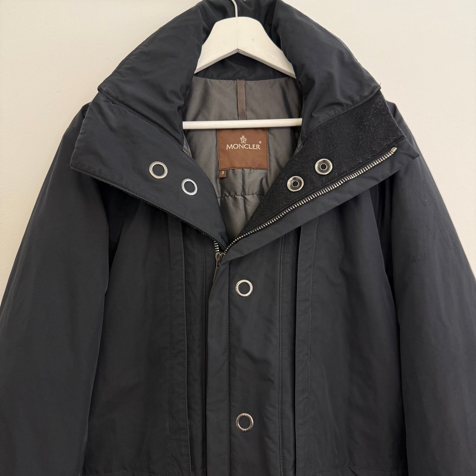 Vintage 80s Moncler Black Padded Jacket