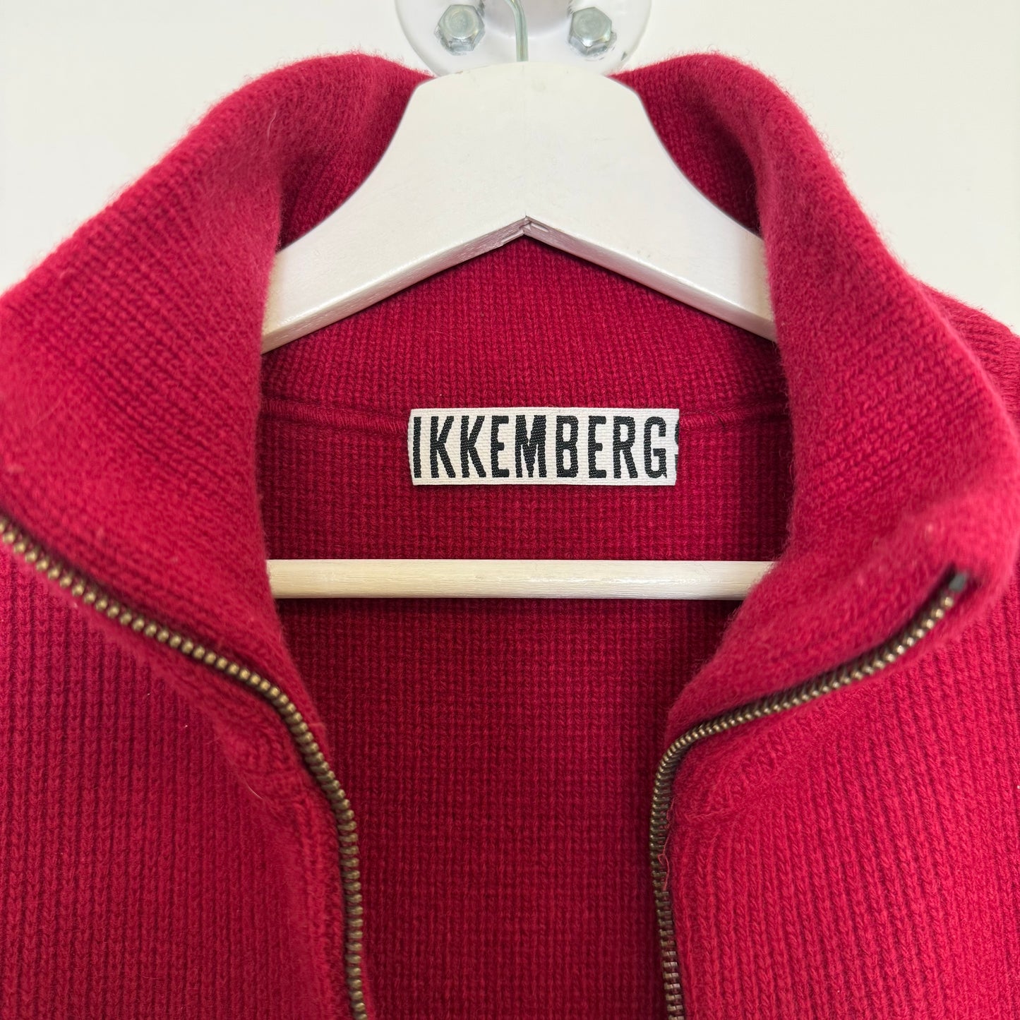 Dirk Bikkembergs Sport Couture Zip-Up Belted Cardigan Red