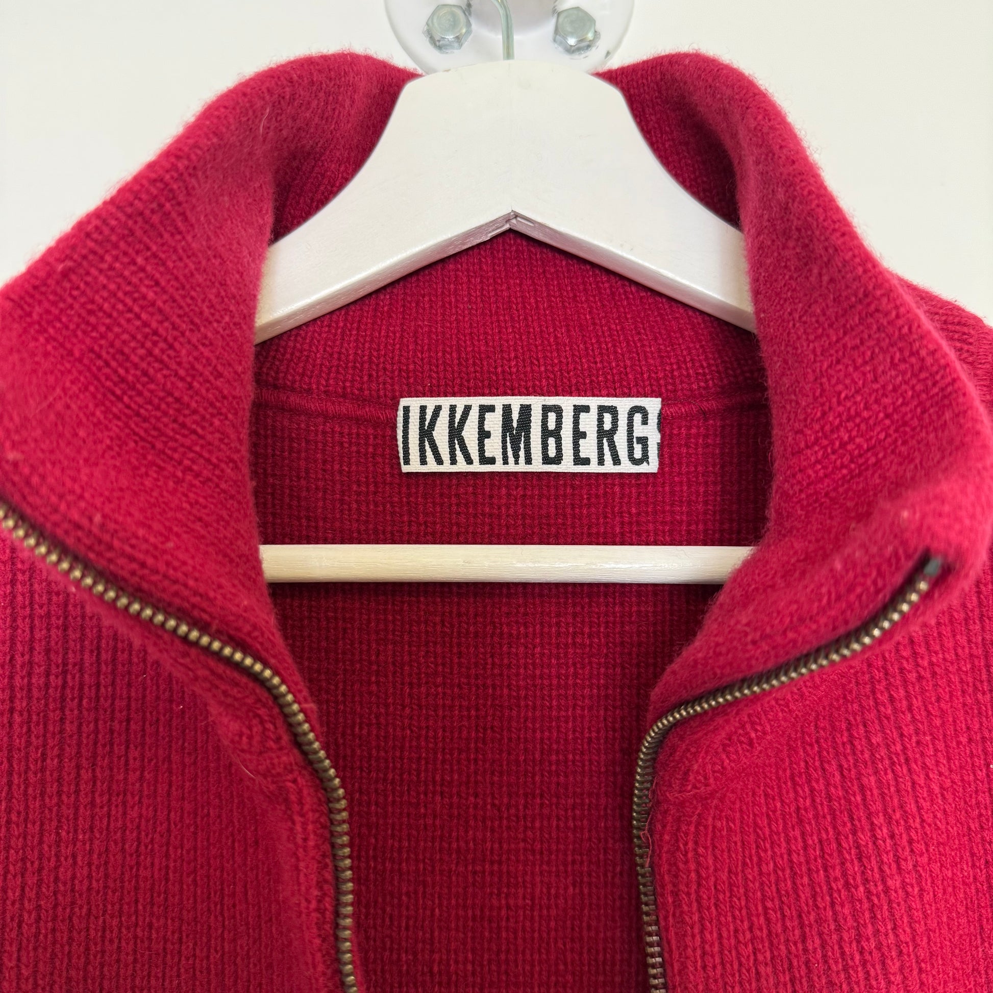 Dirk Bikkembergs Sport Couture Zip-Up Belted Cardigan Red